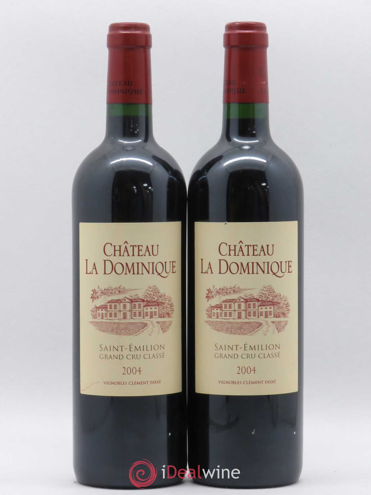 Château la Dominique Grand Cru Classé 2004 - Lot de 2 bouteilles - 0