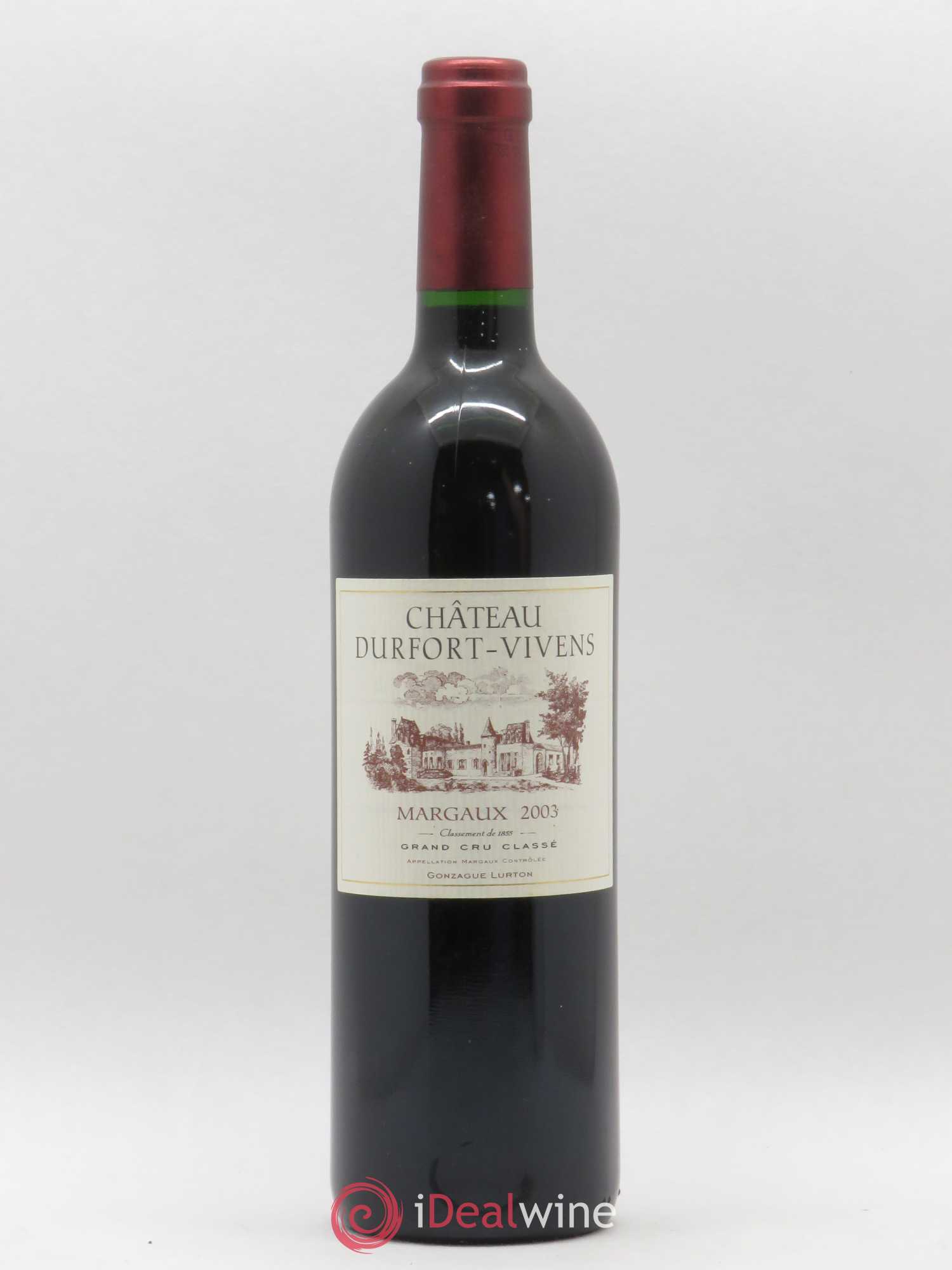 Château Durfort Vivens 2ème Grand Cru Classé 2003 - Lot de 1 bouteille - 0