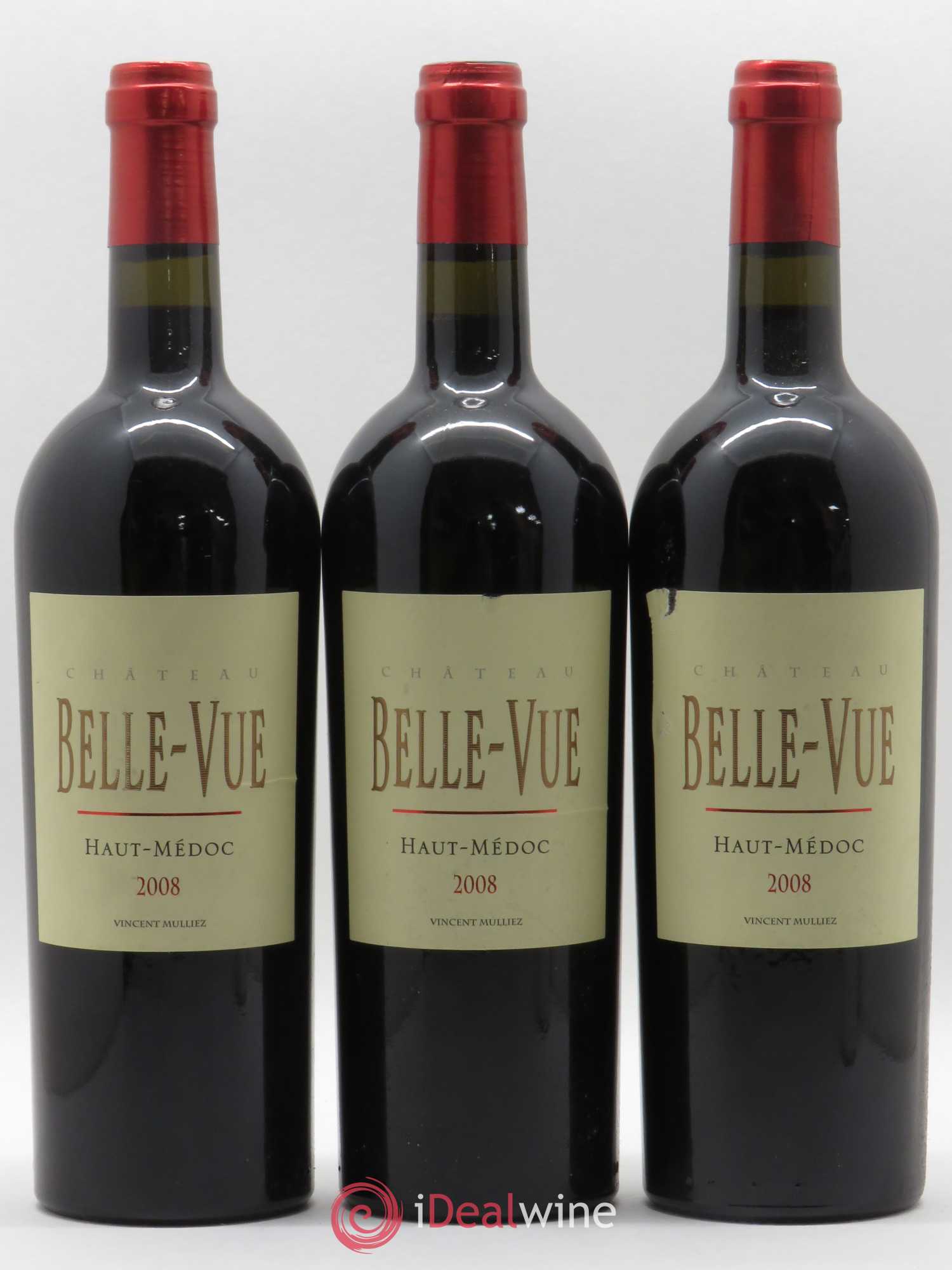 Château Belle-Vue 2008 - Lot de 3 bouteilles - 0