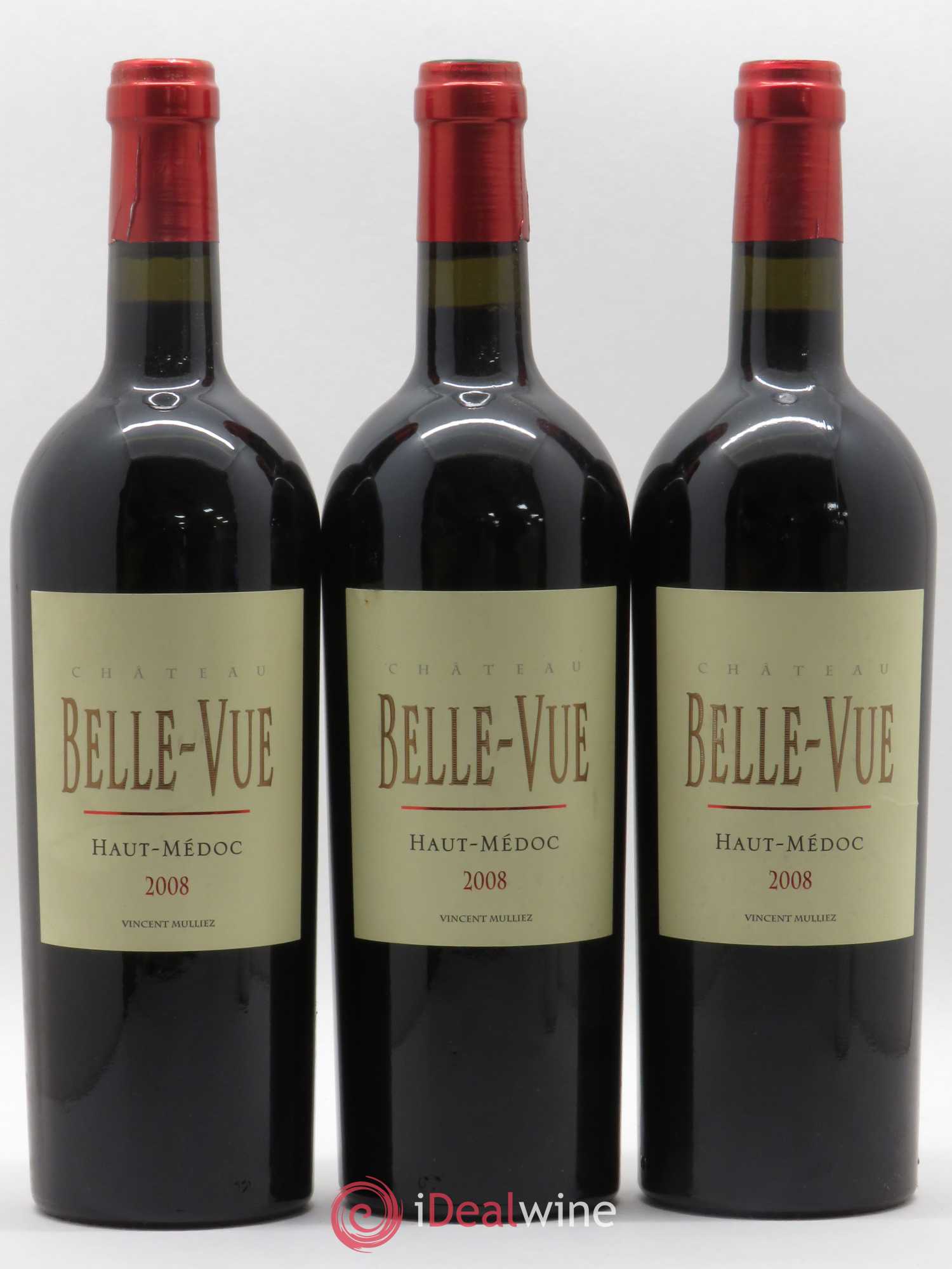 Château Belle-Vue 2008 - Lot de 3 bouteilles - 0