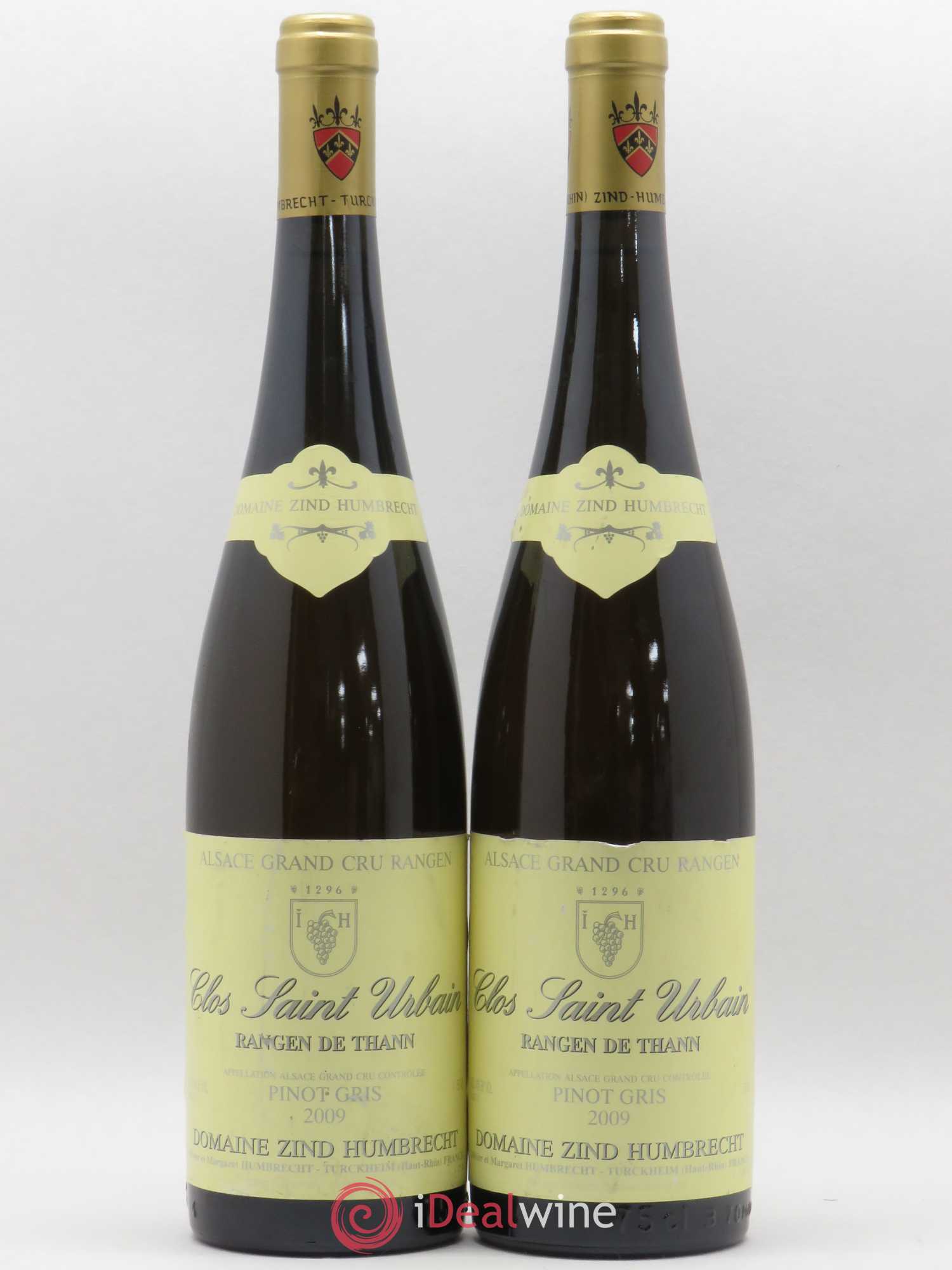 Alsace Pinot Gris Sélection de Grains Nobles Grand Cru Rangen de Thann Clos Saint-Urbain Zind-Humbrecht (Domaine) 2009 - Lotto di 2 bottiglie - 0