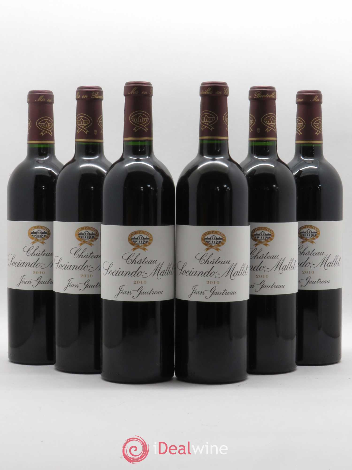 Château Sociando Mallet 2010 - Lot de 6 bouteilles - 0