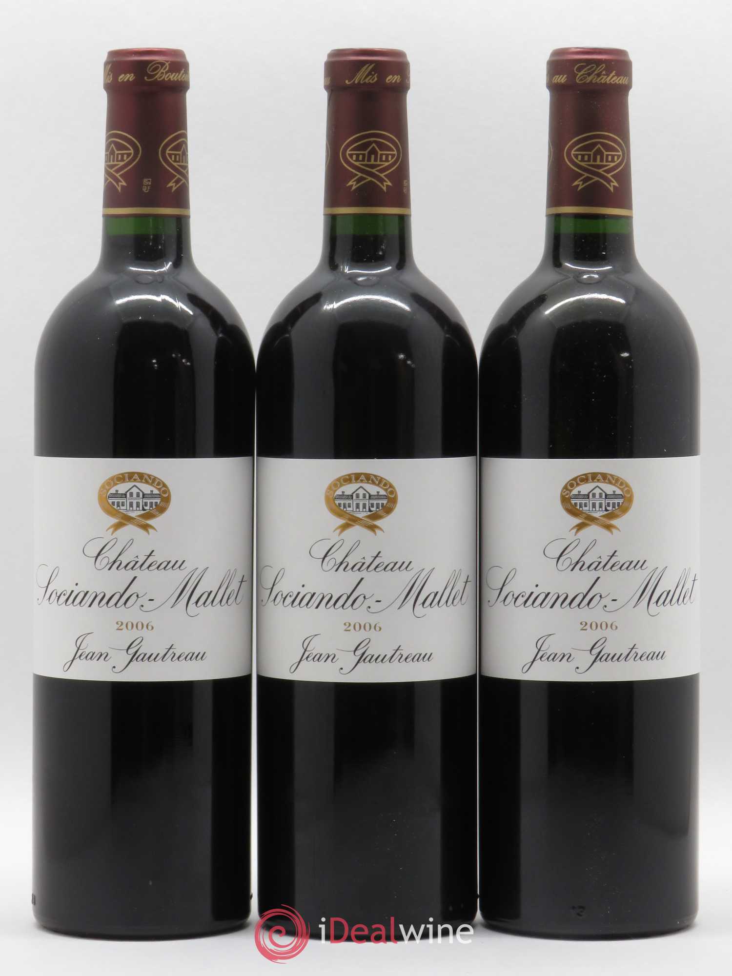 Château Sociando Mallet 2006 - Lot de 6 bouteilles - 1