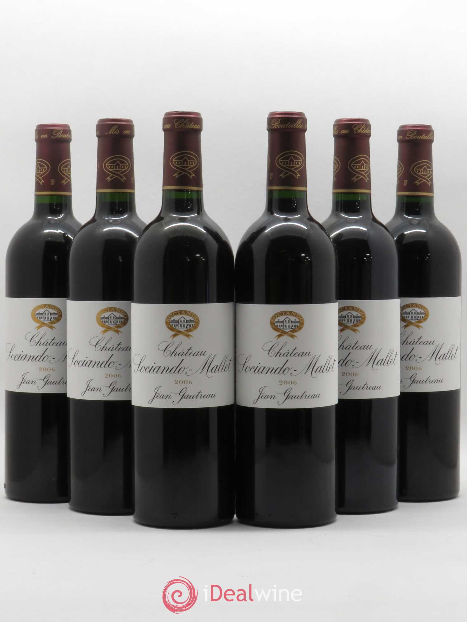 Château Sociando Mallet 2006 - Lot de 6 bouteilles - 0