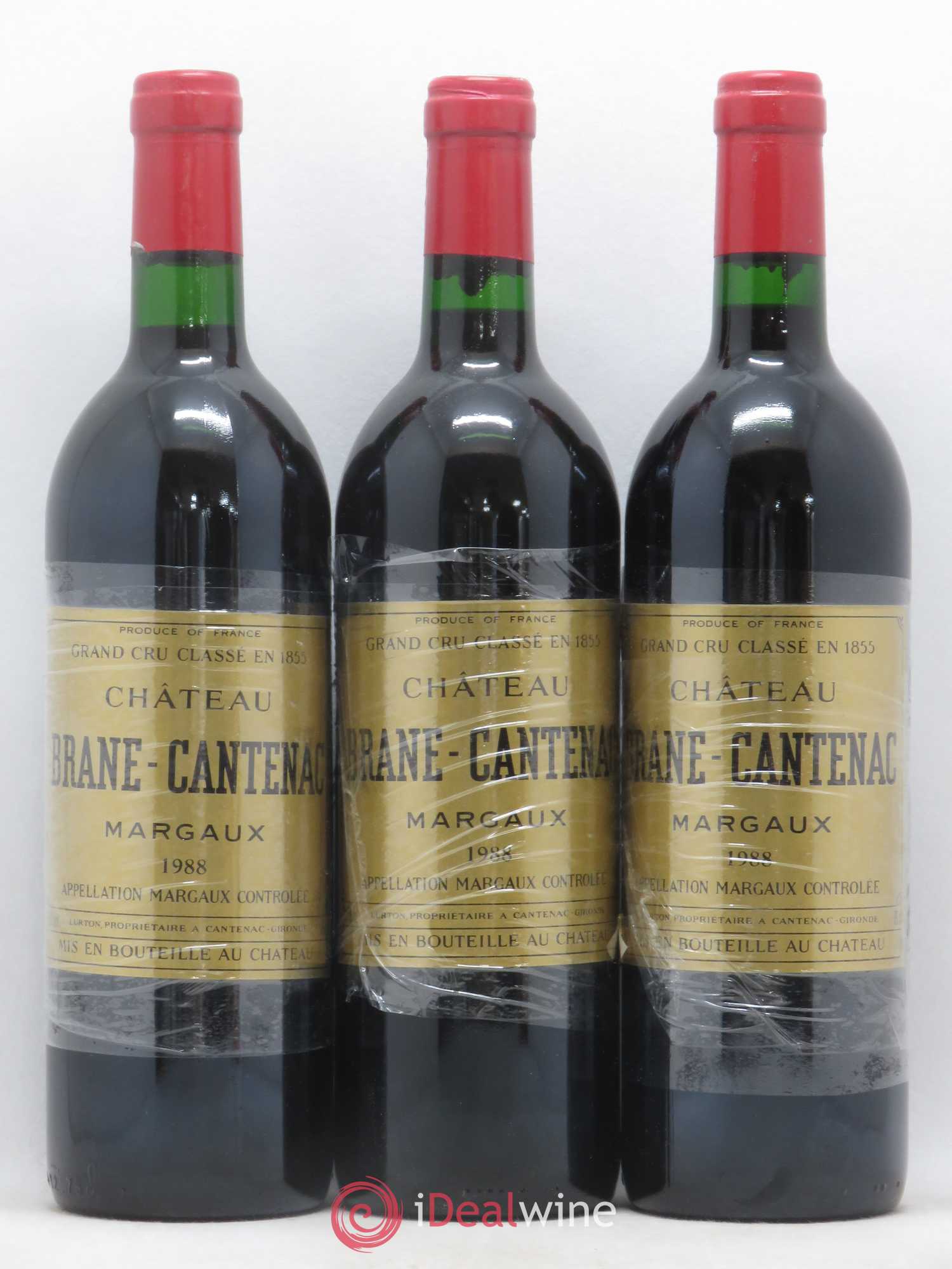 Château Brane Cantenac 2ème Grand Cru Classé 1988 - Lot de 12 bouteilles - 1