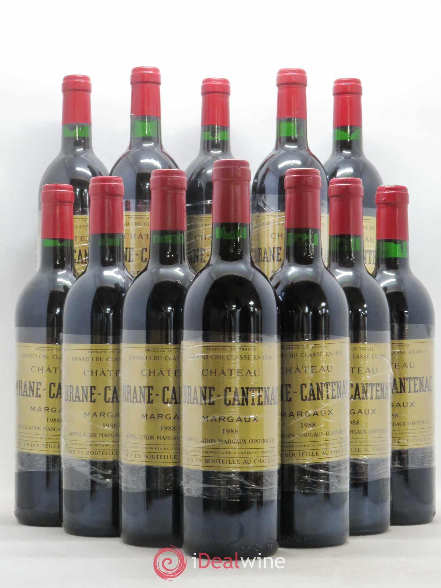 Château Brane Cantenac 2ème Grand Cru Classé 1988 - Lot de 12 bouteilles - 0