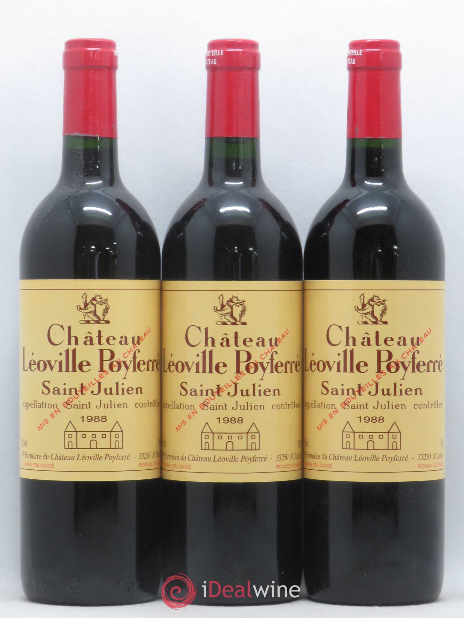 Château Léoville Poyferré 2ème Grand Cru Classé 1988 - Lot de 12 bouteilles - 2