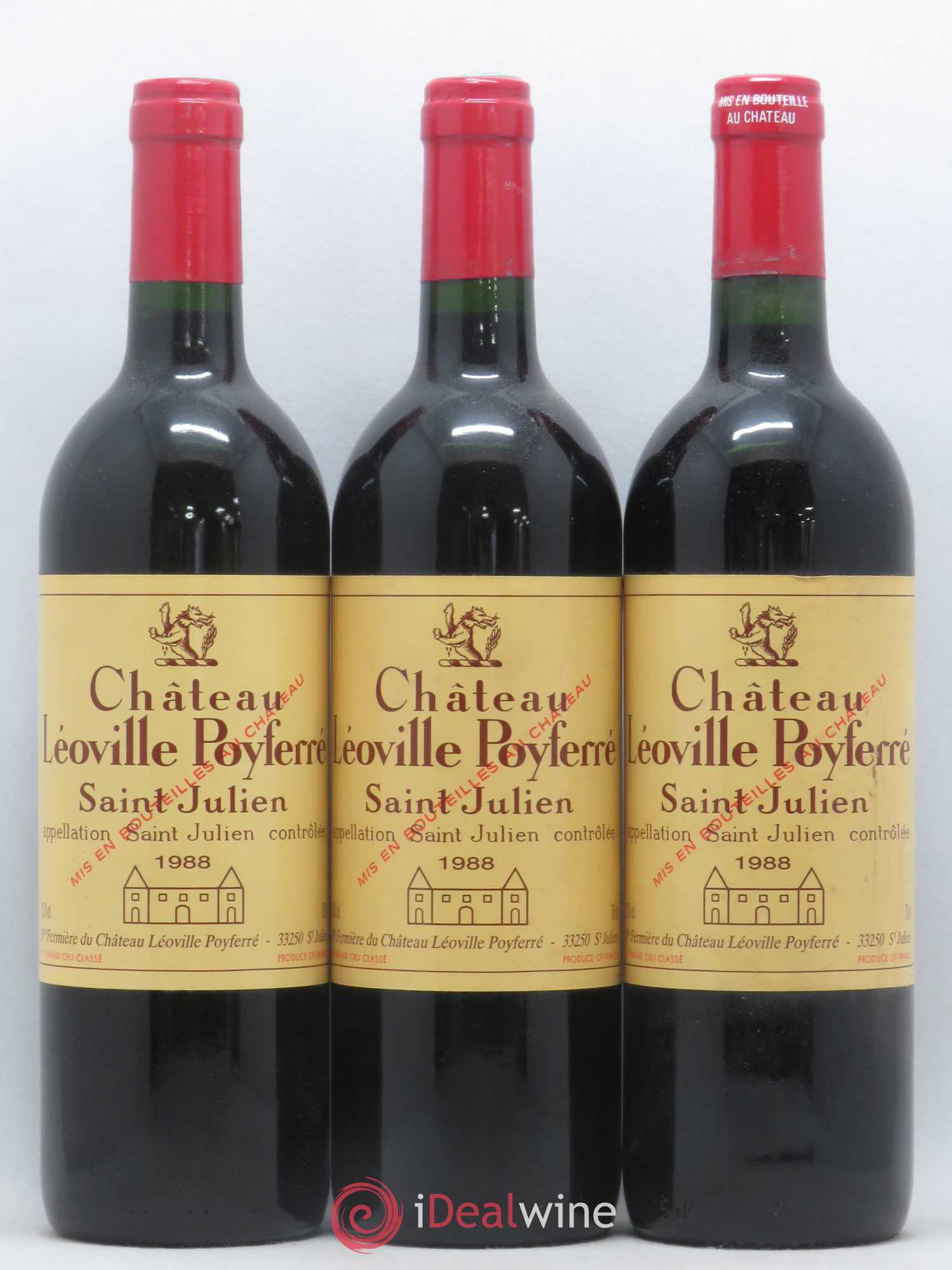 Château Léoville Poyferré 2ème Grand Cru Classé 1988 - Lot de 12 bouteilles - 3