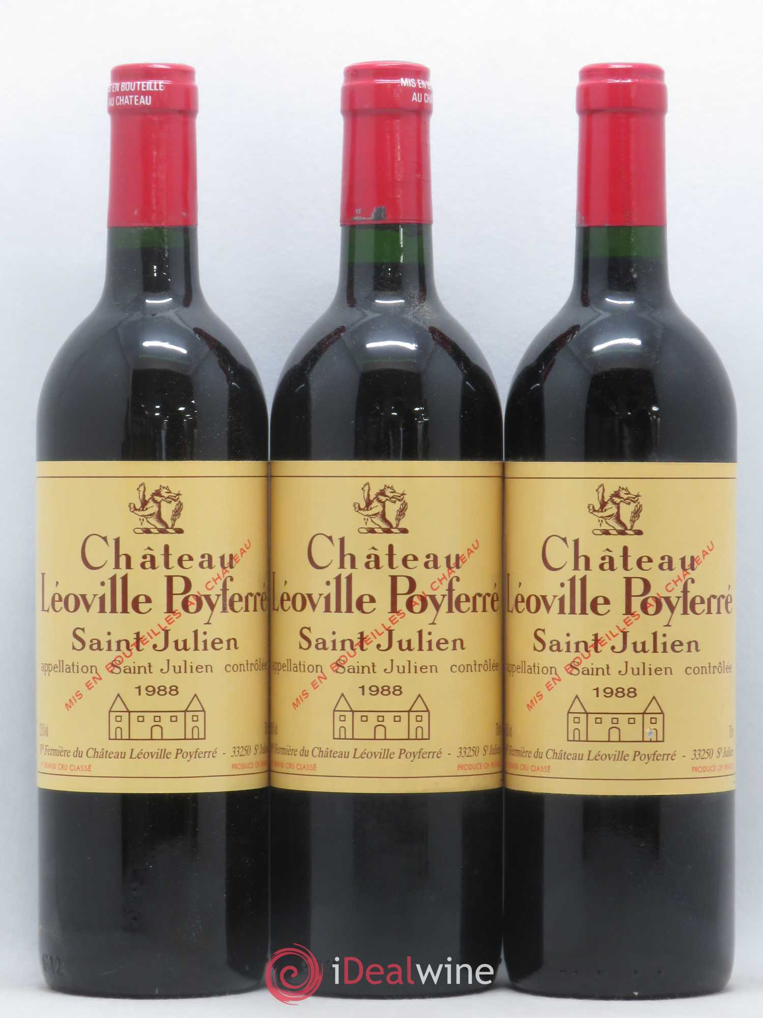 Château Léoville Poyferré 2ème Grand Cru Classé 1988 - Lot de 12 bouteilles - 4