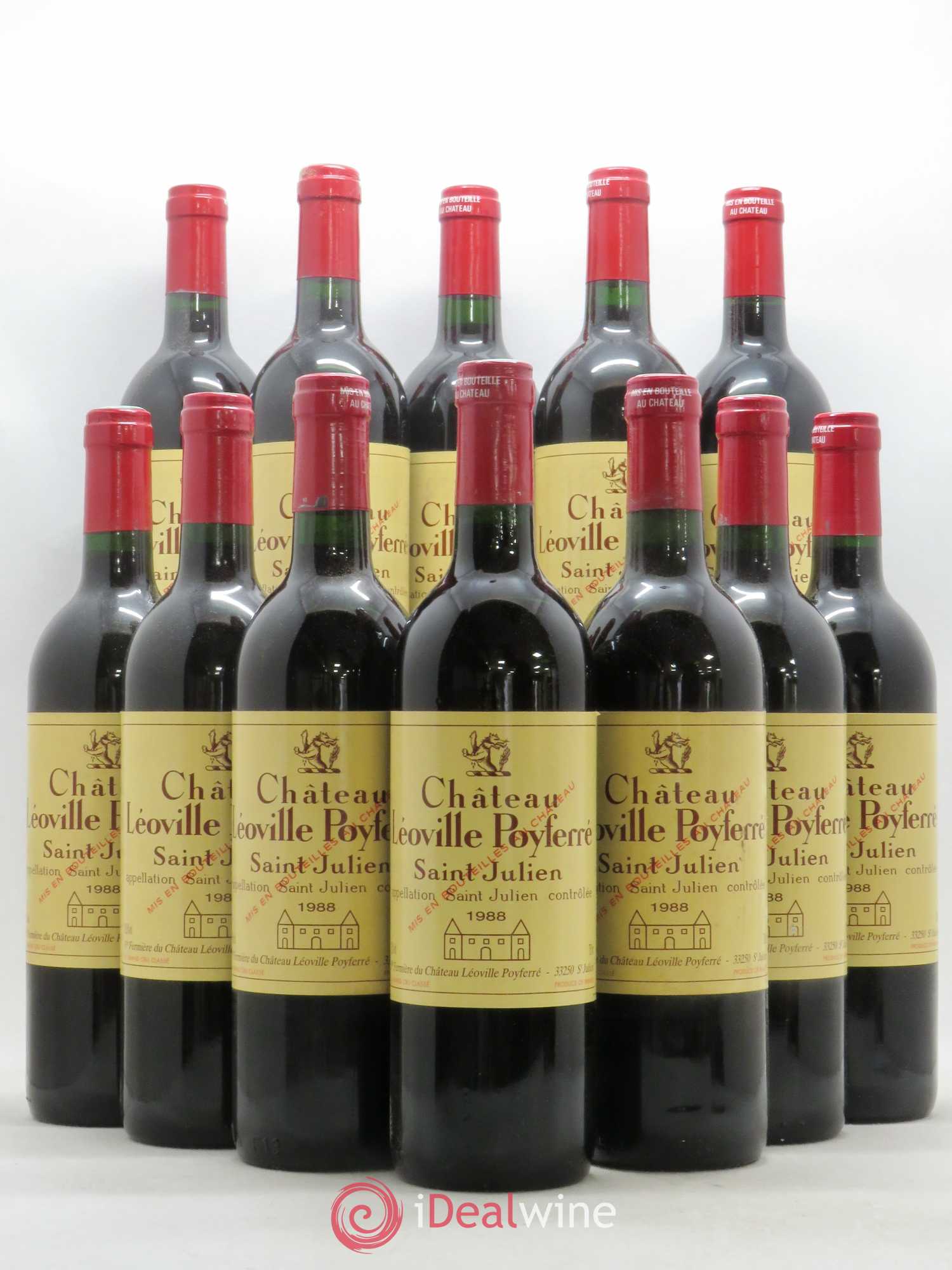 Château Léoville Poyferré 2ème Grand Cru Classé 1988 - Lot de 12 bouteilles - 0