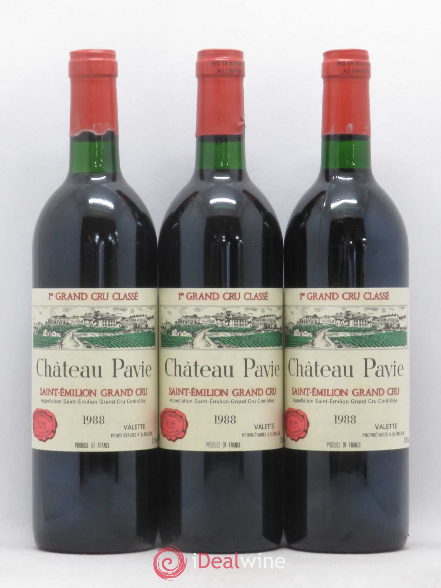Château Pavie 1er Grand Cru Classé A 1988 - Lot de 12 bouteilles - 1