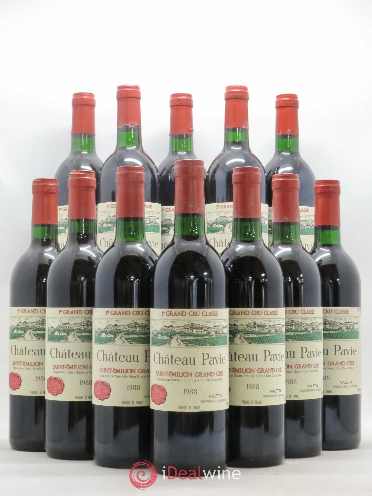Château Pavie 1er Grand Cru Classé A 1988 - Lot de 12 bouteilles - 0