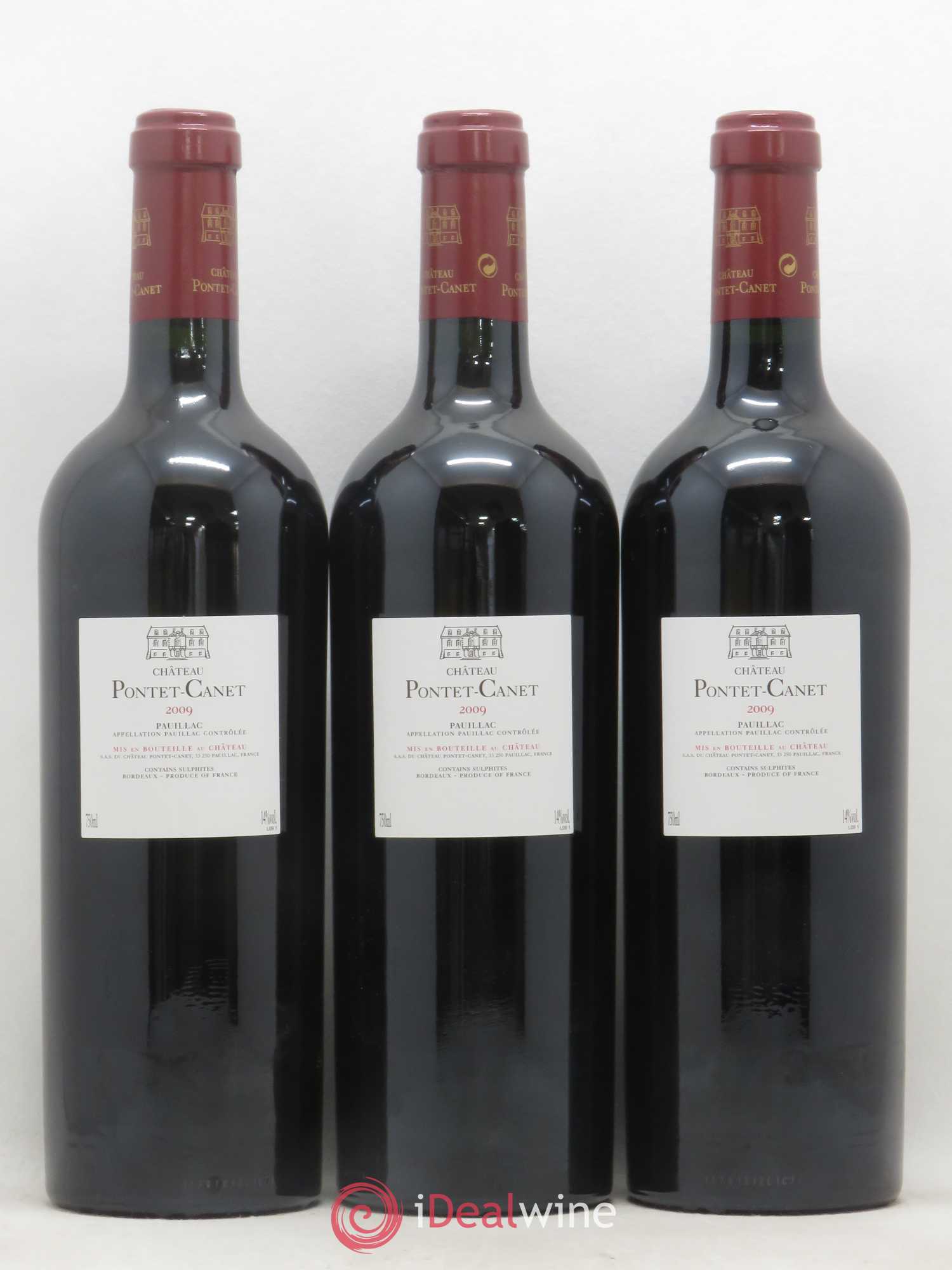 Château Pontet Canet 5ème Grand Cru Classé 2009 - Lot de 12 bouteilles - 6