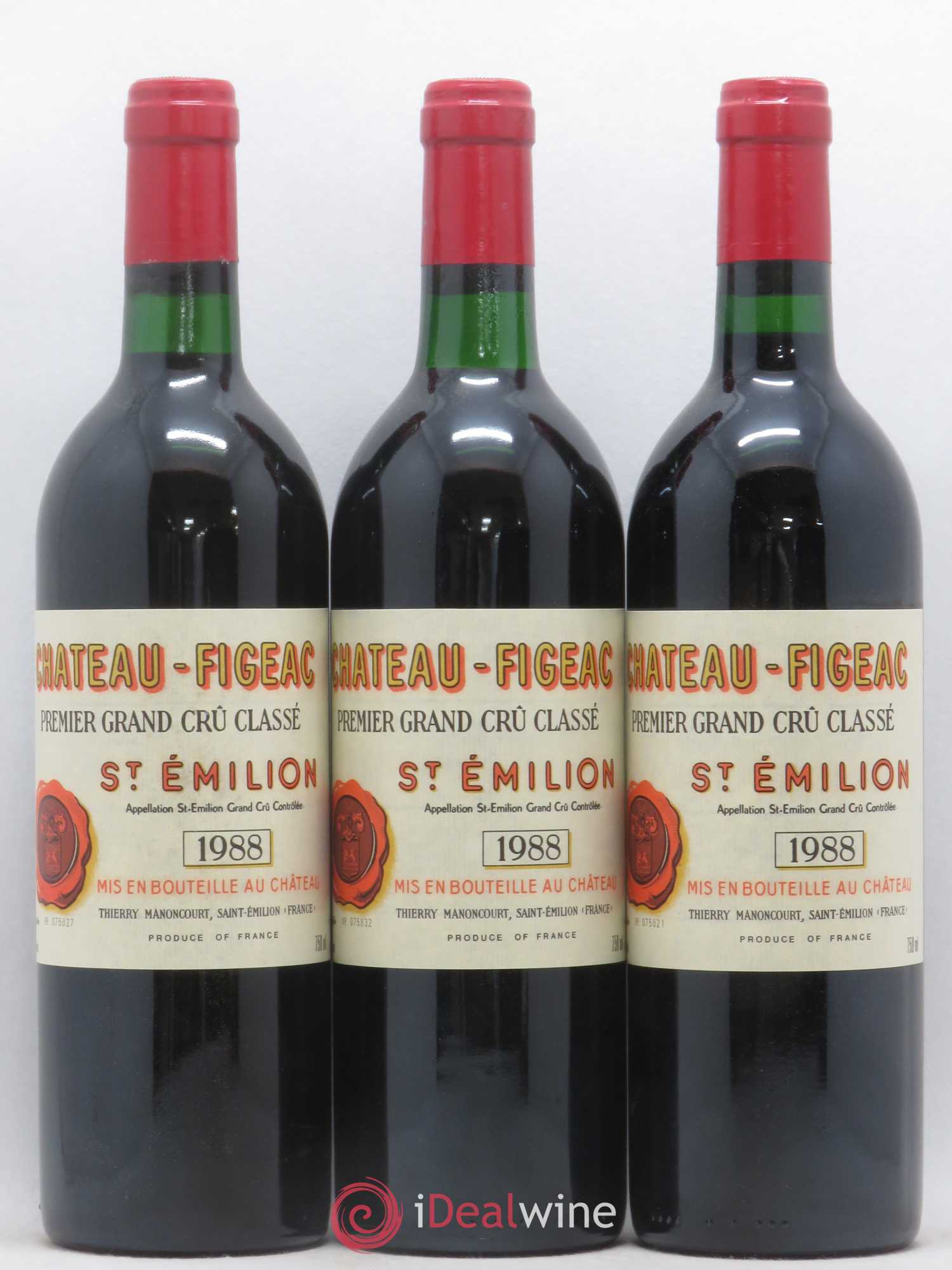 Château Figeac 1er Grand Cru Classé A 1988 - Lot de 12 bouteilles - 2