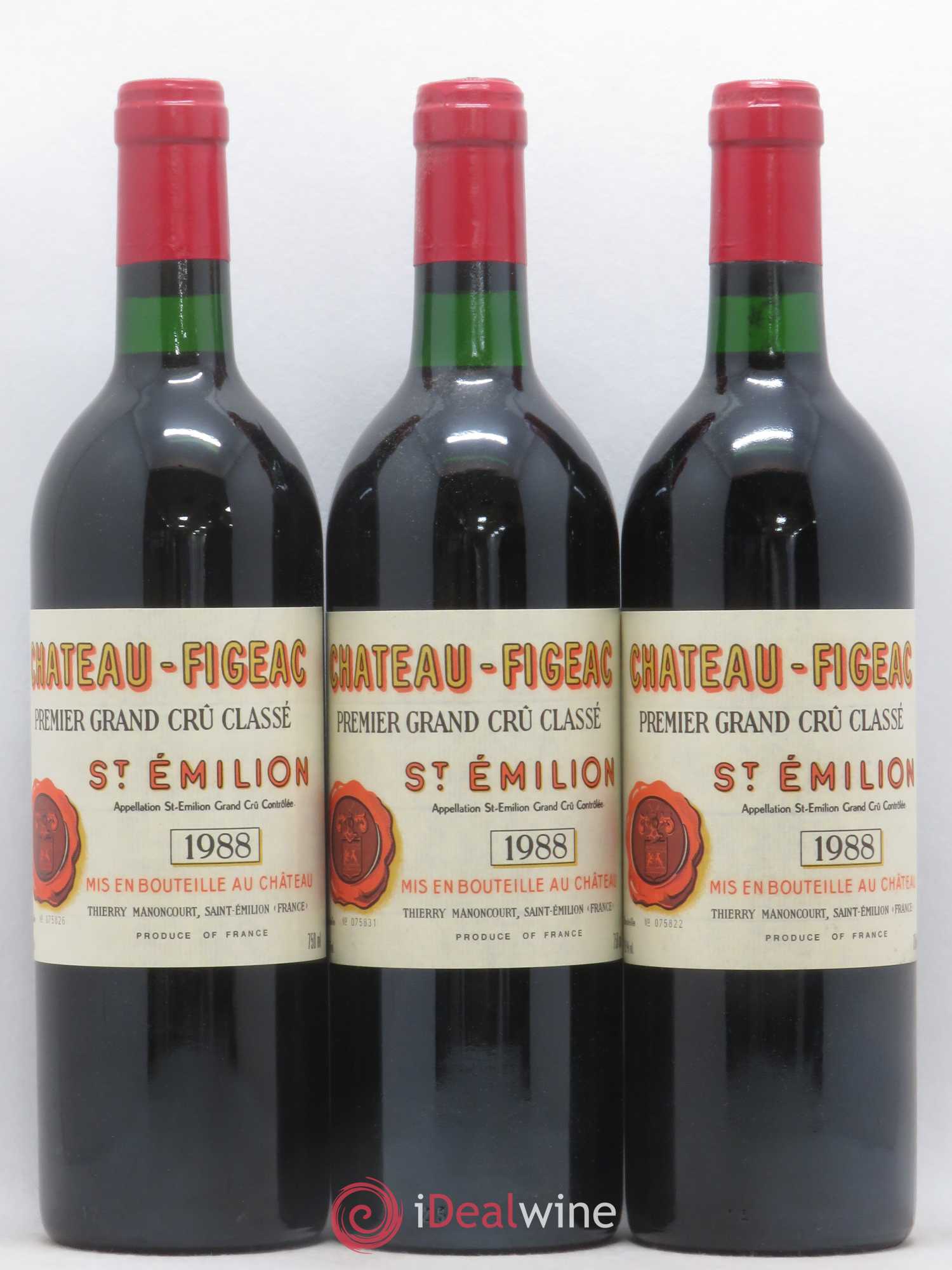 Château Figeac 1er Grand Cru Classé A 1988 - Lot de 12 bouteilles - 3
