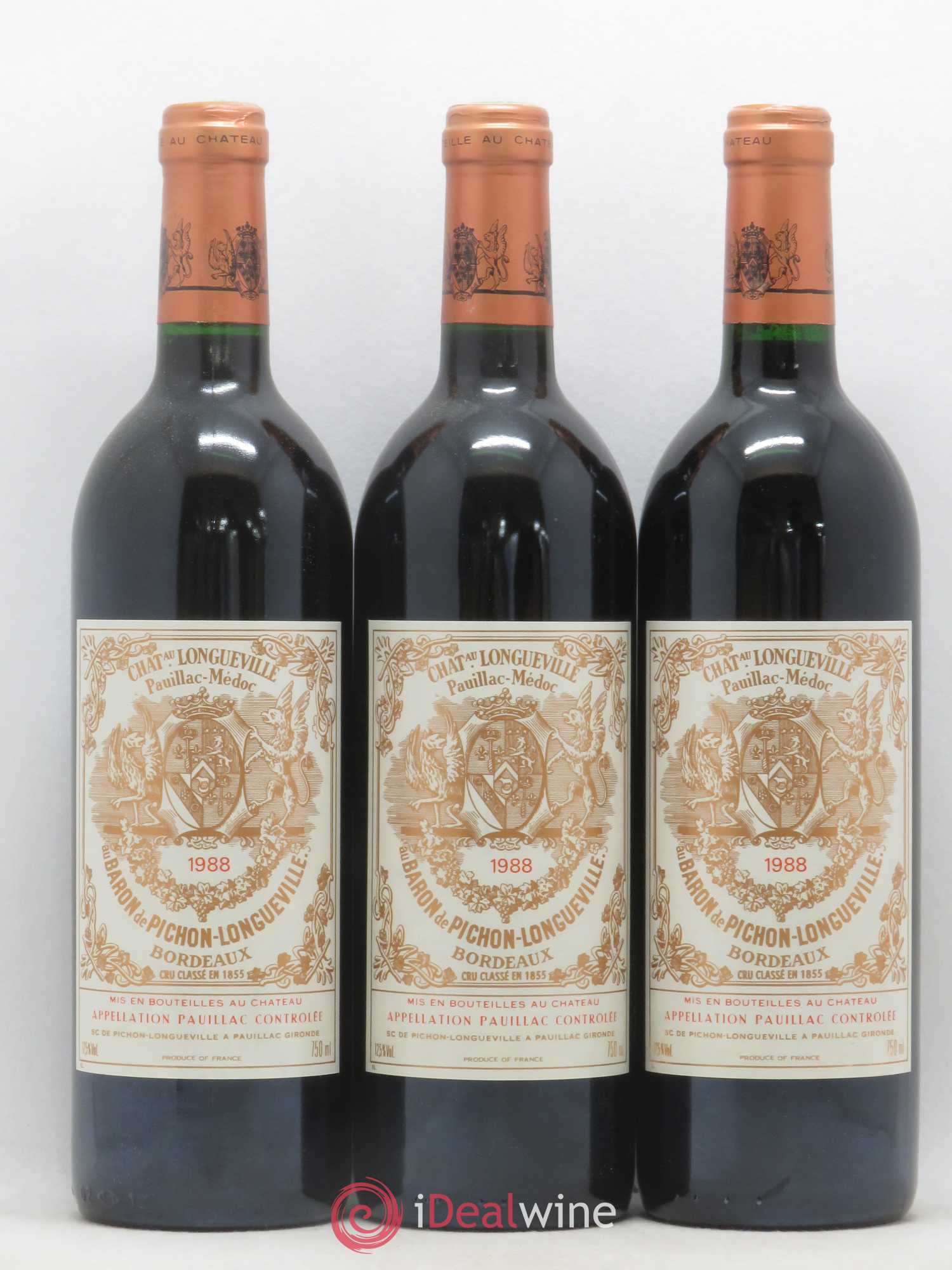 Pichon Longueville Baron 2ème Grand Cru Classé 1988 - Lotto di 12 bottiglie - 1