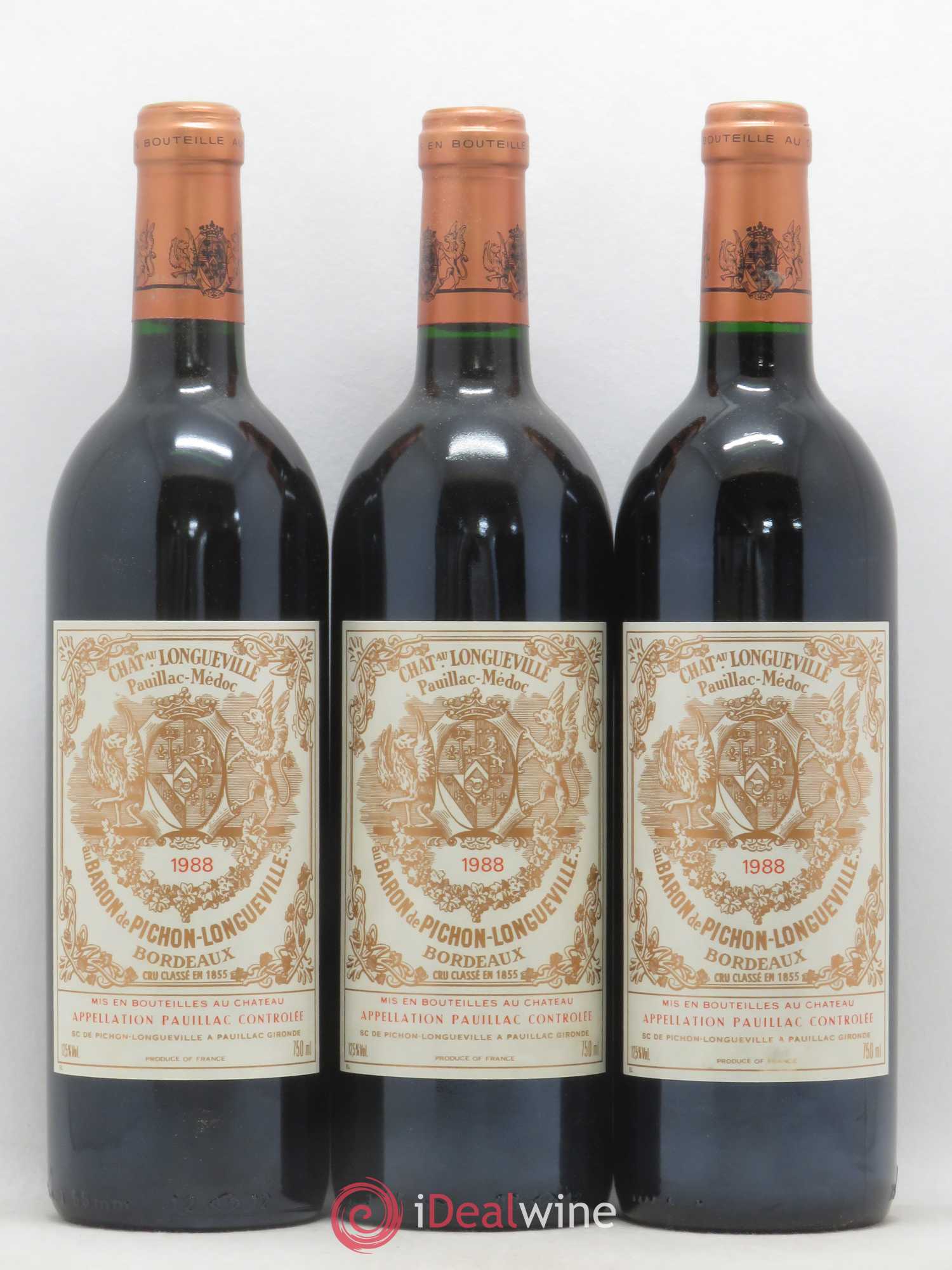 Pichon Longueville Baron 2ème Grand Cru Classé 1988 - Lotto di 12 bottiglie - 3