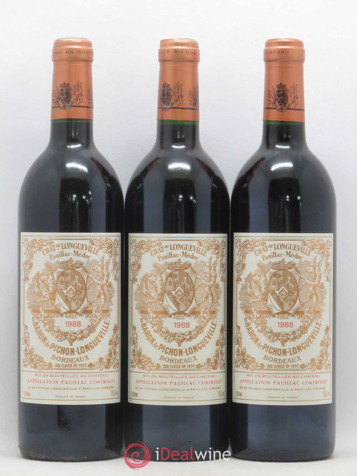 Pichon Longueville Baron 2ème Grand Cru Classé 1988 - Lotto di 12 bottiglie - 4