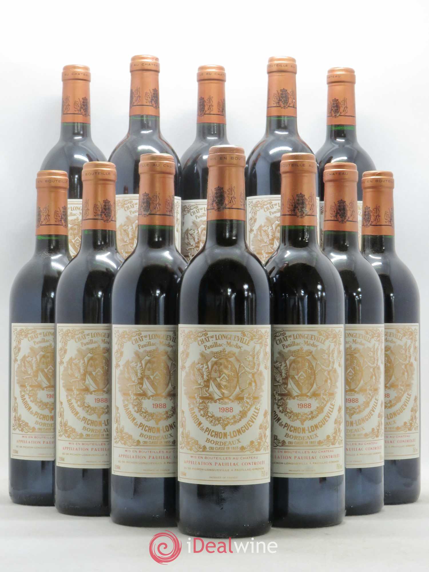 Pichon Longueville Baron 2ème Grand Cru Classé 1988 - Lotto di 12 bottiglie - 0