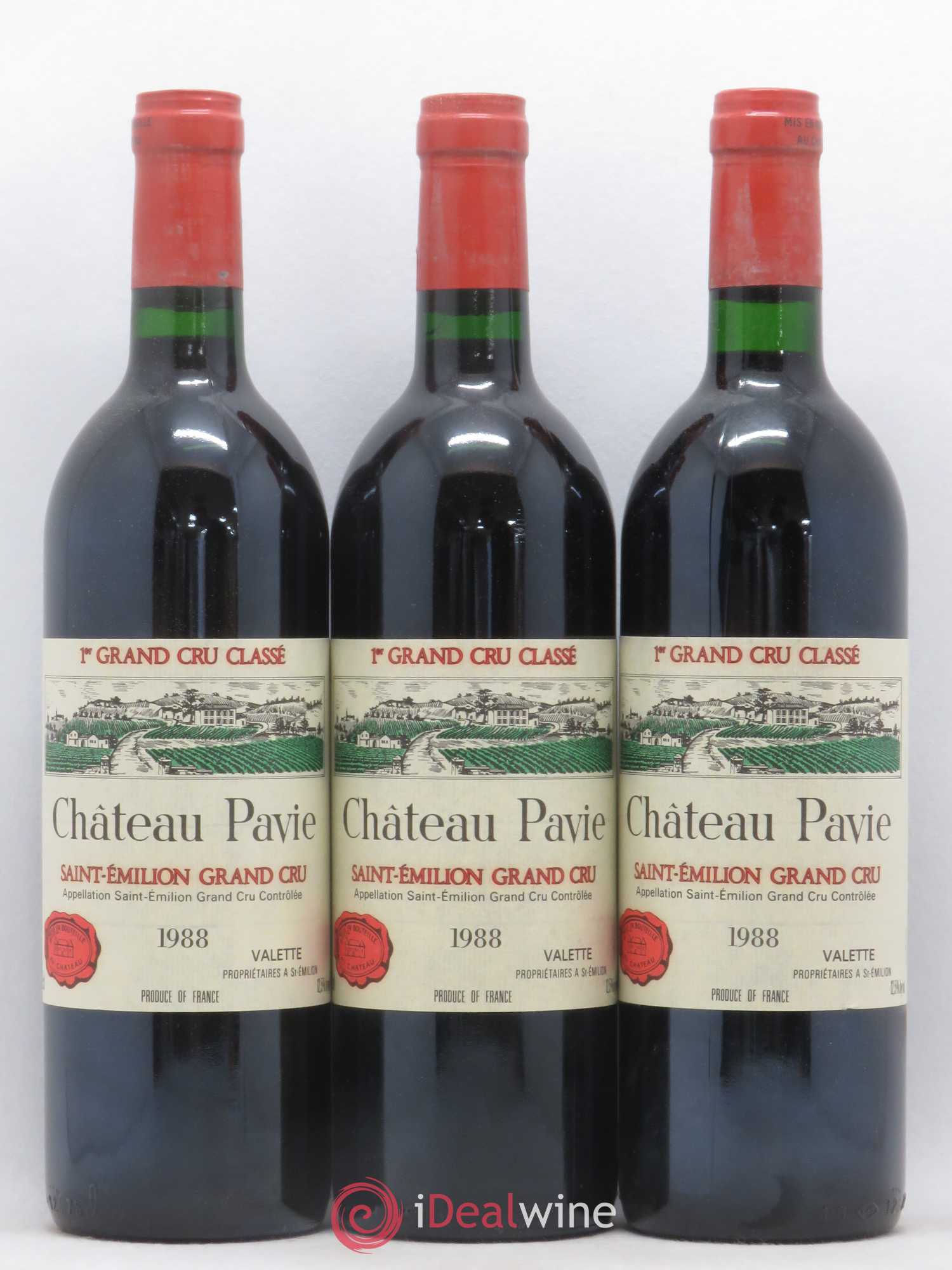 Château Pavie 1er Grand Cru Classé A 1988 - Lot de 12 bouteilles - 1