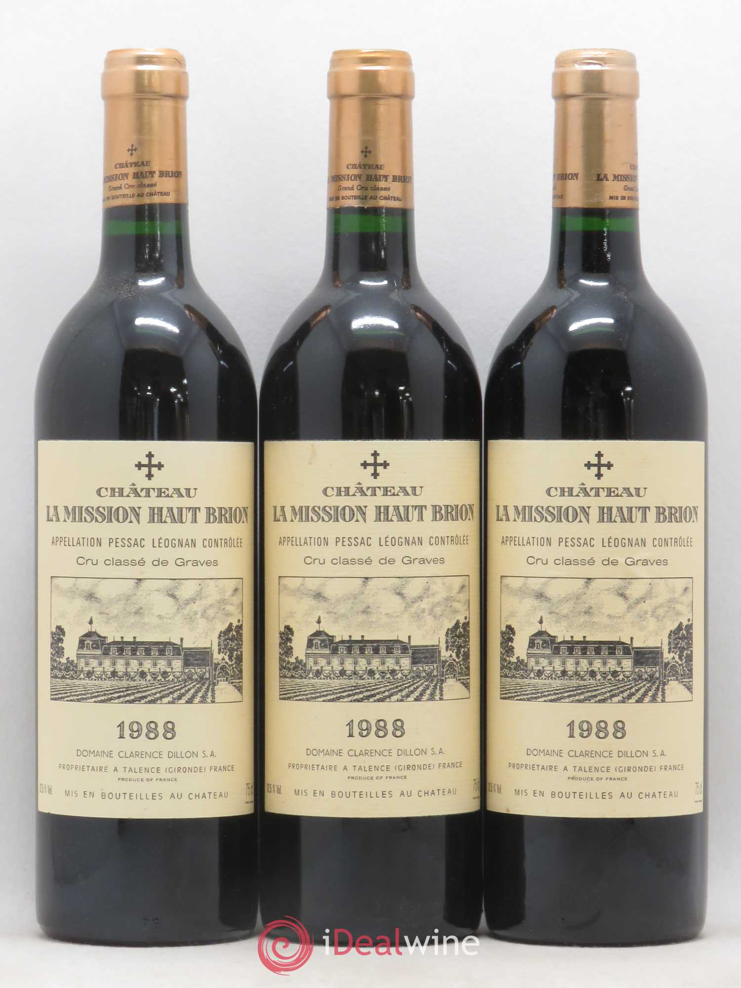 Château la Mission Haut-Brion Cru Classé de Graves 1988 - Lotto di 12 bottiglie - 1