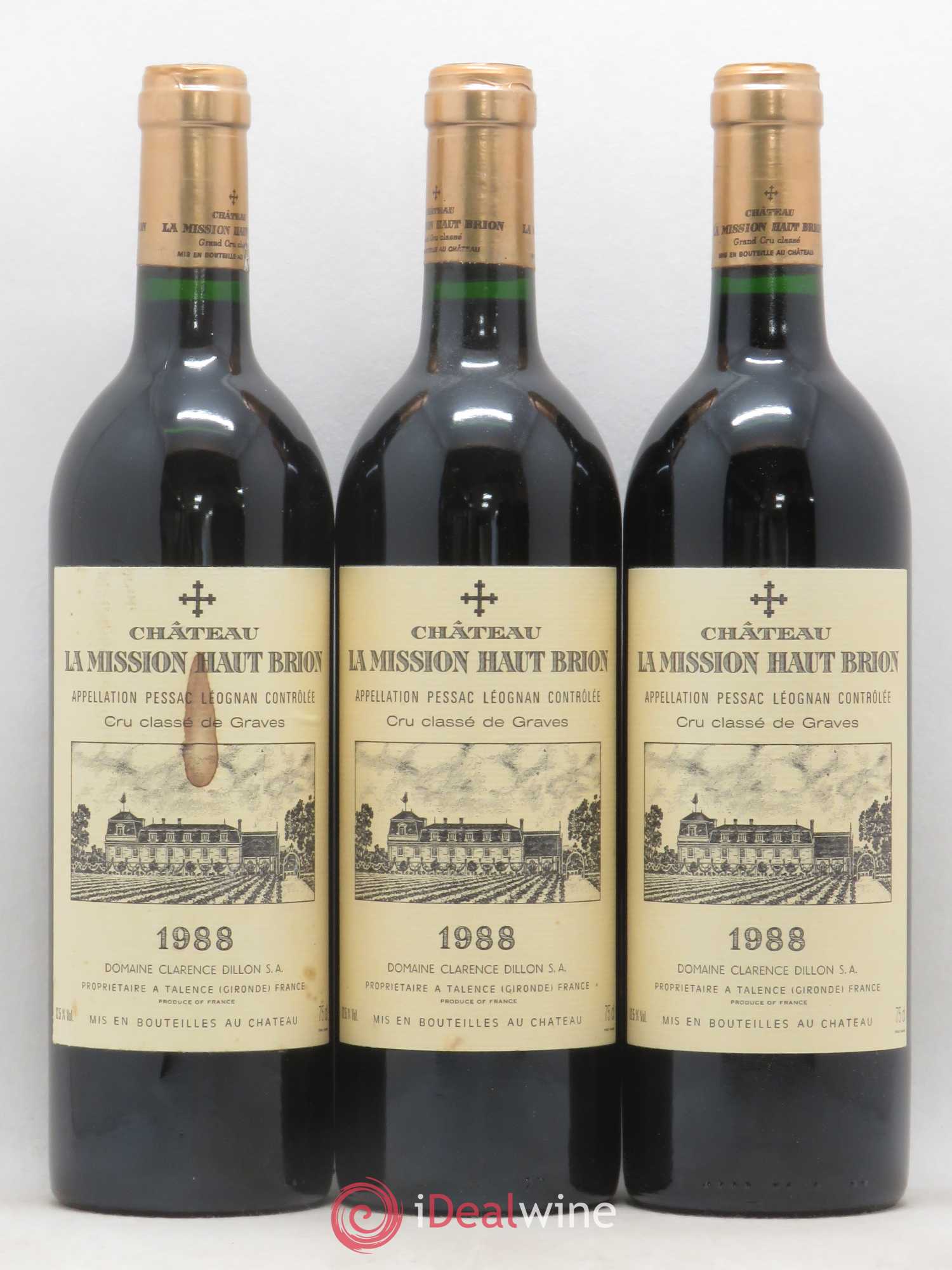 Château la Mission Haut-Brion Cru Classé de Graves 1988 - Lotto di 12 bottiglie - 2