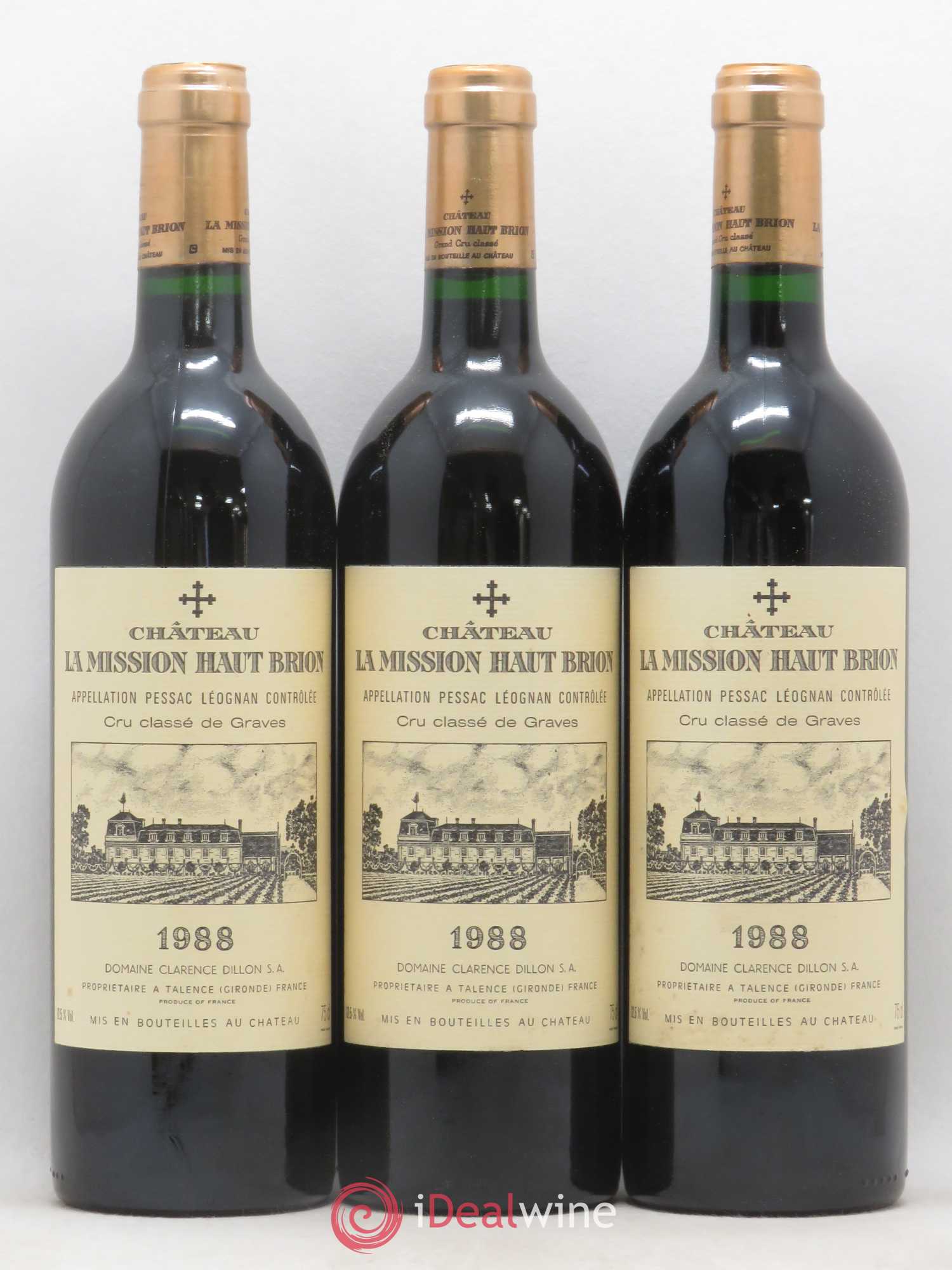 Château la Mission Haut-Brion Cru Classé de Graves 1988 - Lotto di 12 bottiglie - 3