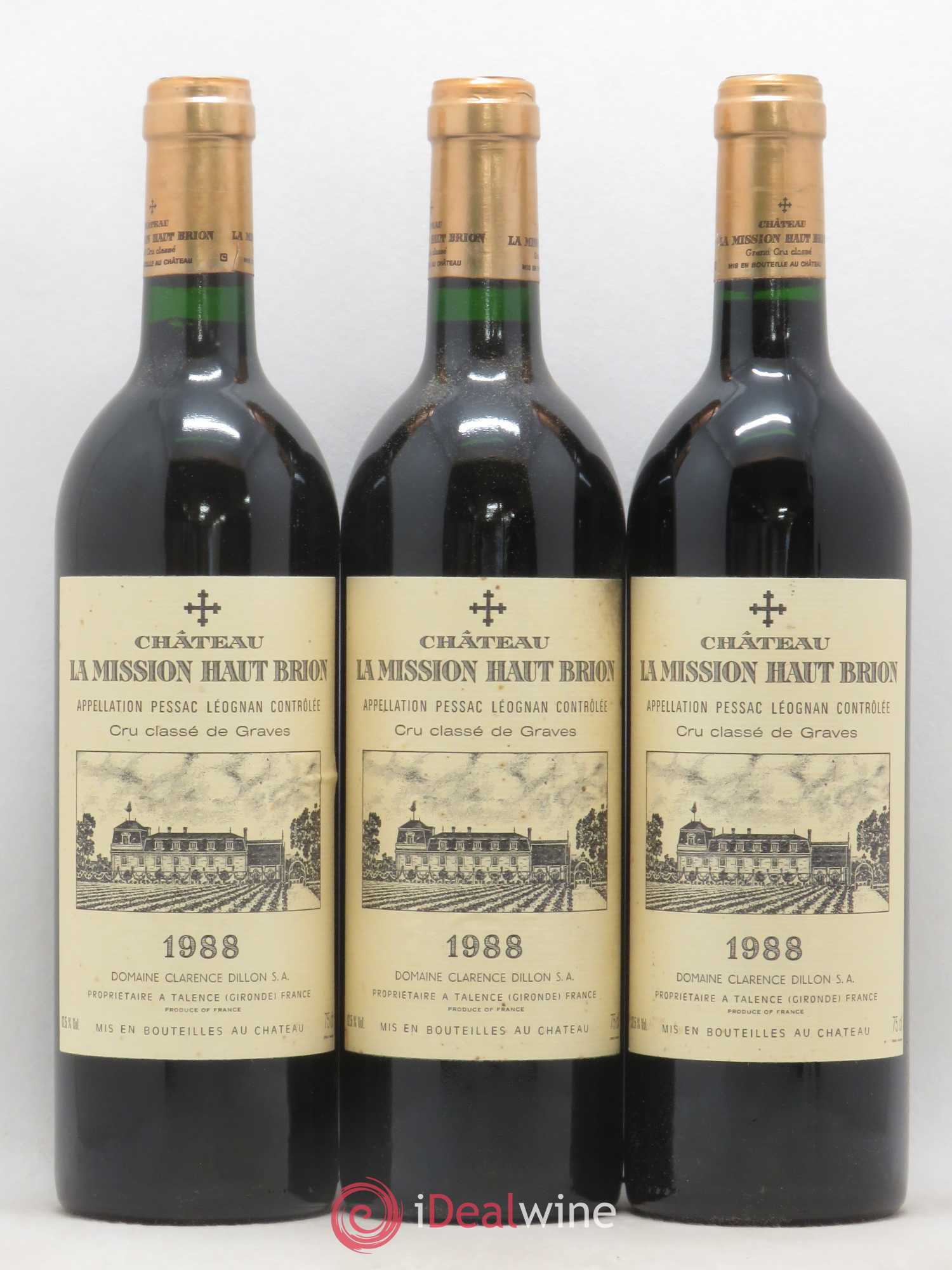 Château la Mission Haut-Brion Cru Classé de Graves 1988 - Lot de 12 bouteilles - 3