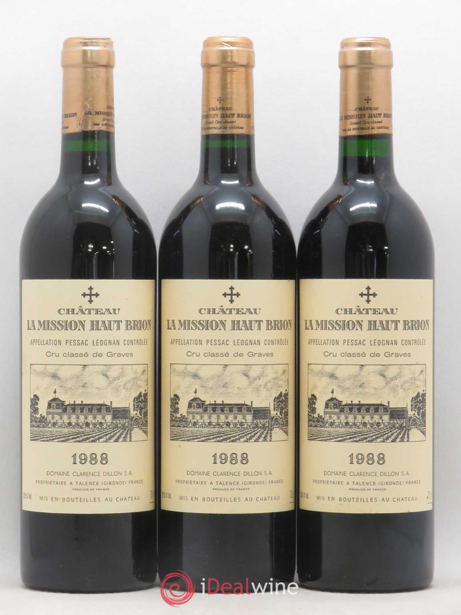 Château la Mission Haut-Brion Cru Classé de Graves 1988 - Lot de 12 bouteilles - 4