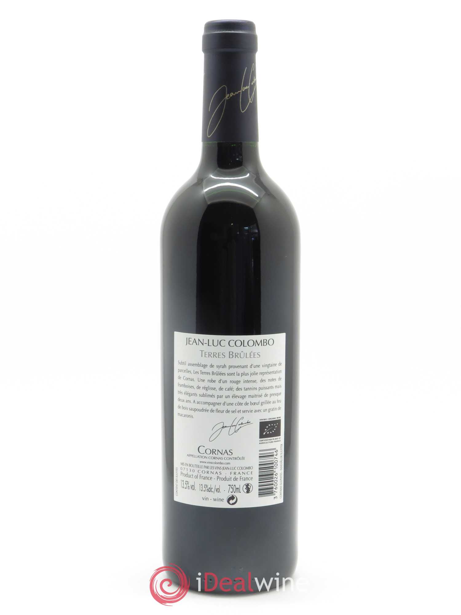 Cornas Terres Brûlées Jean-Luc Colombo 2017 - Lot de 1 bouteille - 1