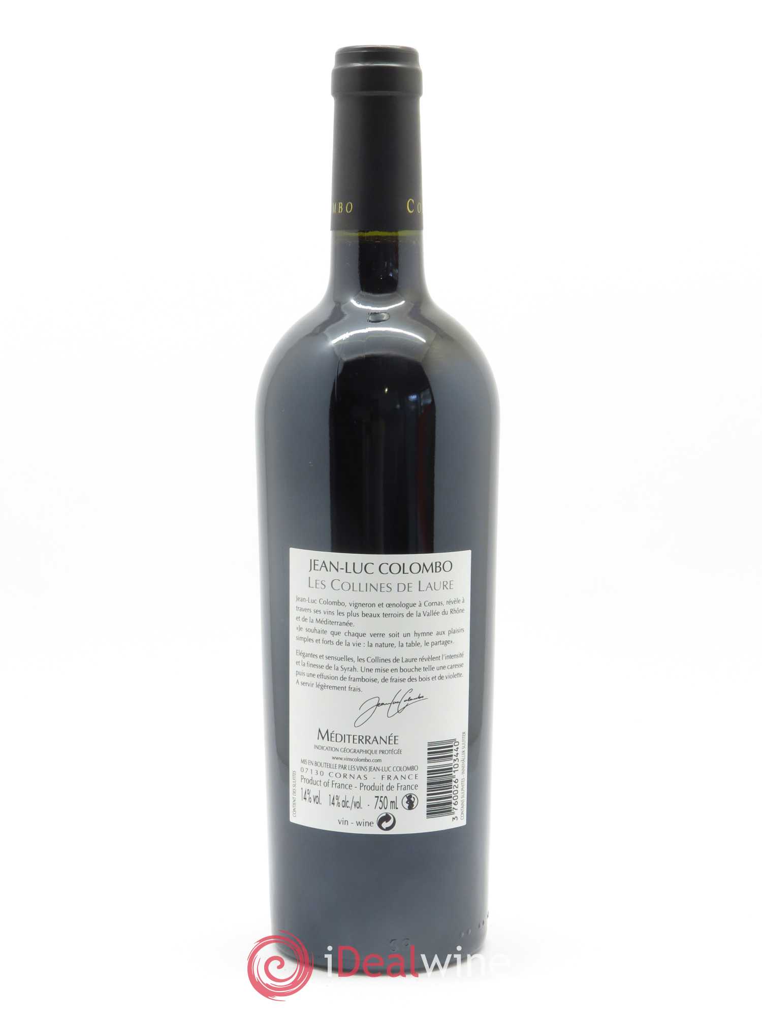 Méditerranée Les Collines de Laure Jean-Luc Colombo 2017 - Lot de 1 bouteille - 1
