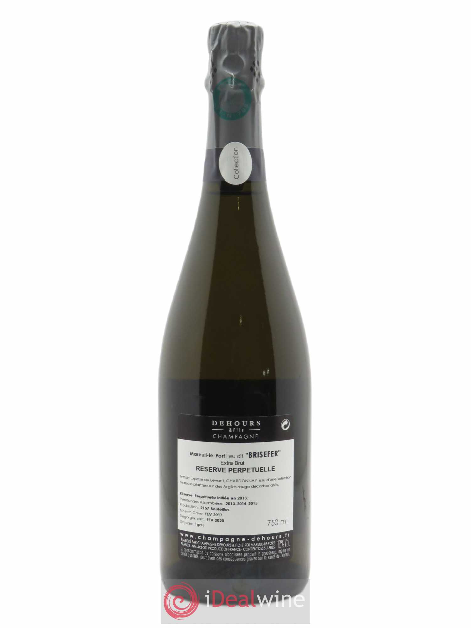 Lieu-dit Brisefer Extra-Brut Dehours & Fils 2012 - Lot de 1 bouteille - 1
