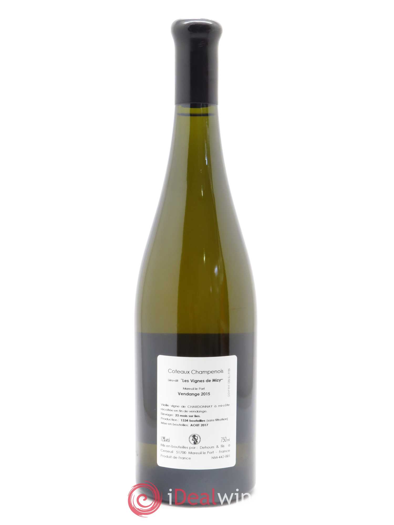 Les Vignes de Mizy Dehours & Fils 2015 - Lot de 1 bouteille - 1