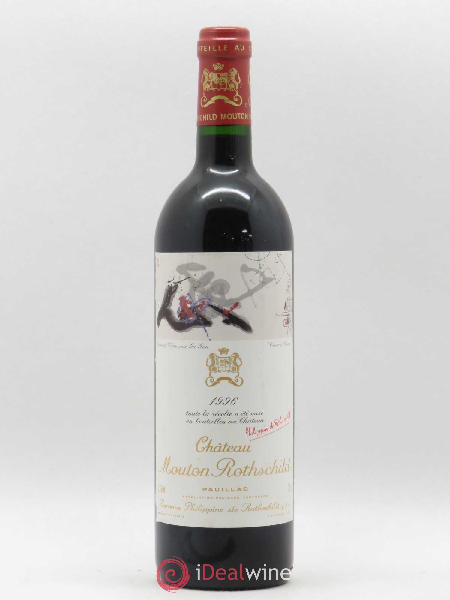 Château Mouton Rothschild 1er Grand Cru Classé 1996 - Lot de 1 bouteille - 0