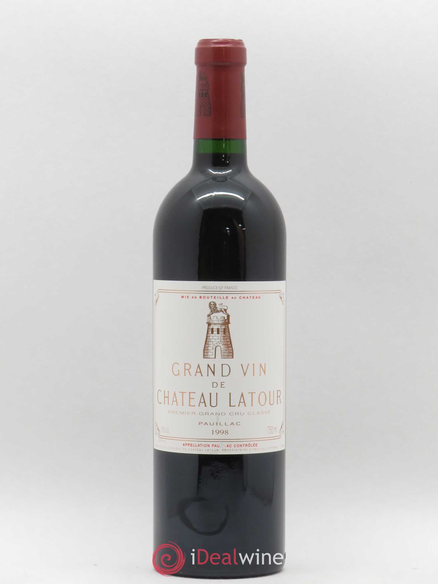Château Latour 1er Grand Cru Classé 1998 - Lot de 1 bouteille - 0