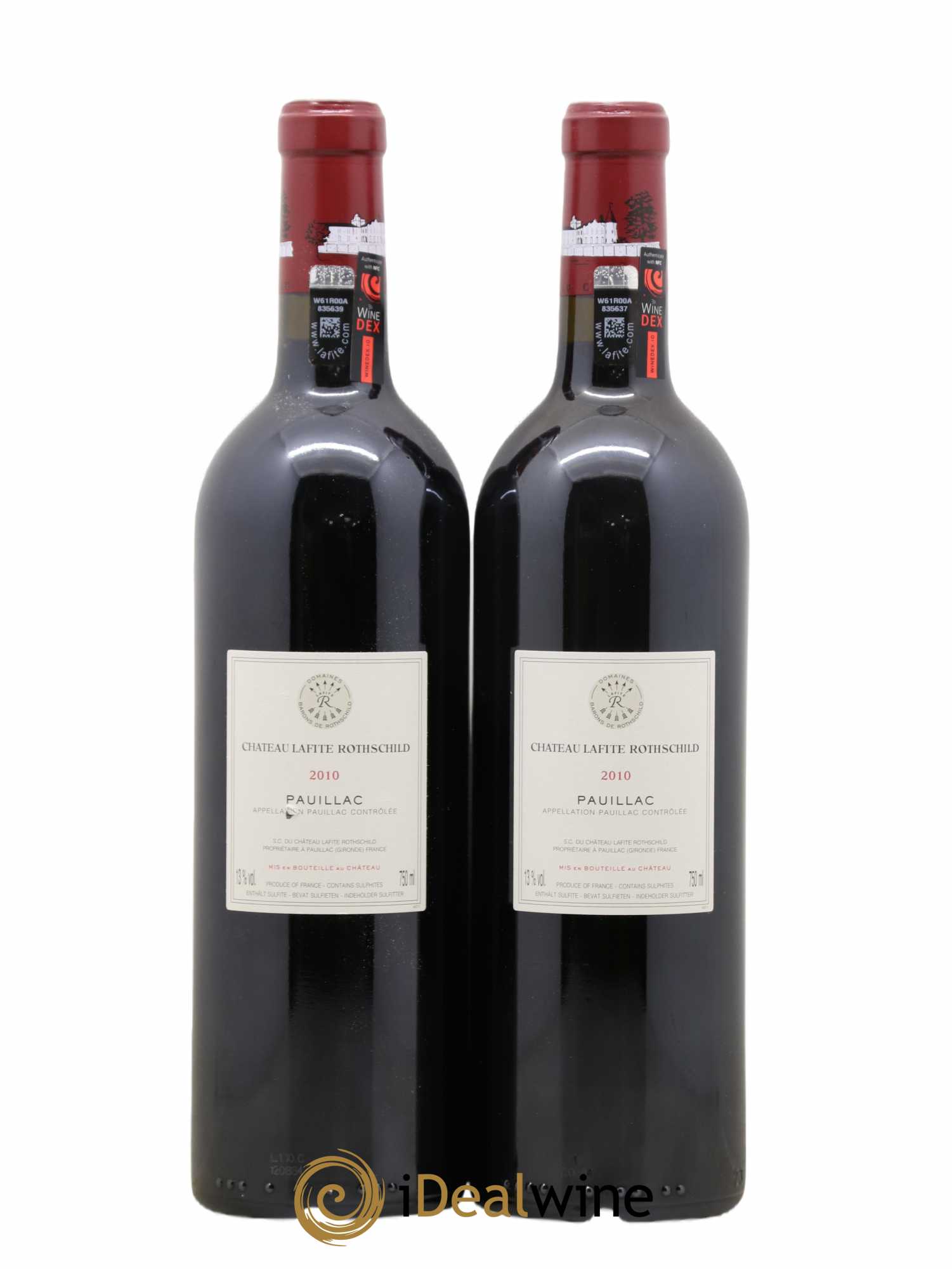 Château Lafite Rothschild 1er Grand Cru Classé 2010 - Lot de 2 bouteilles - 1