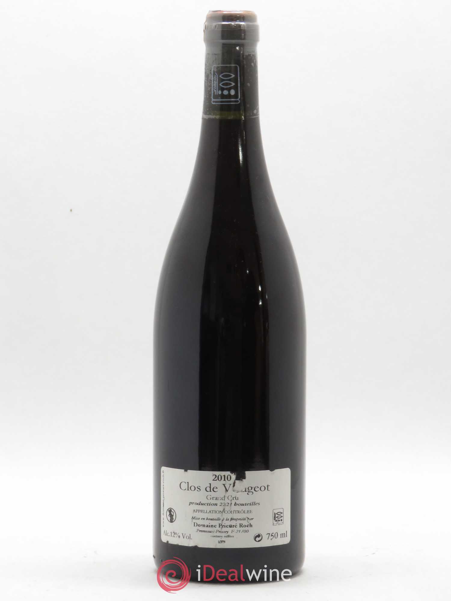Clos de Vougeot Grand Cru Prieuré Roch 2010 - Lot de 1 bouteille - 1