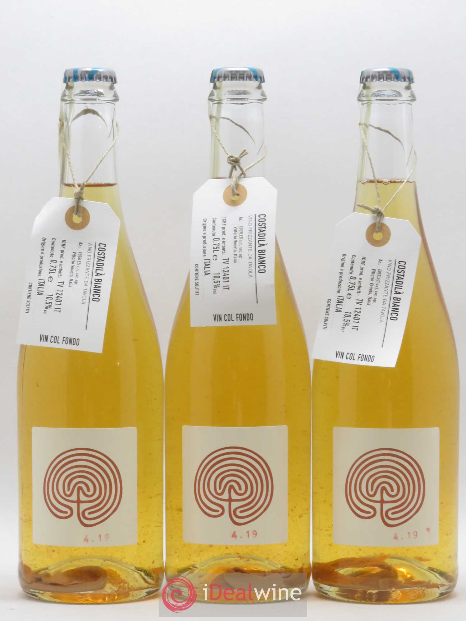 Italie Costadila Moz Vino blanco frizzante de Tavola - Posten von 3 Flaschen - 0