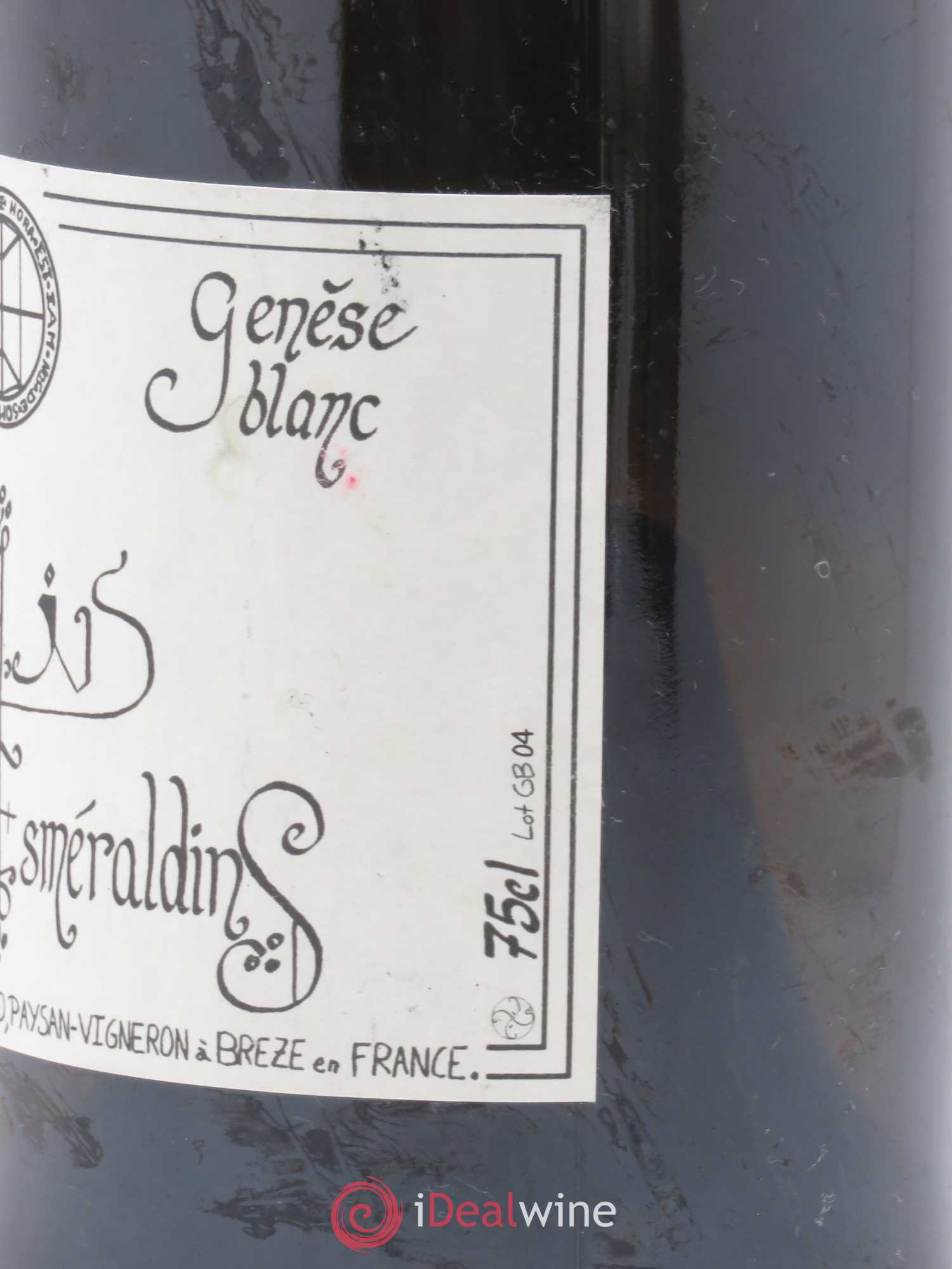 Vin de France Génèse Xavier Caillard - Les Jardins Esmeraldins 2004 - Lot de 1 bouteille - 2
