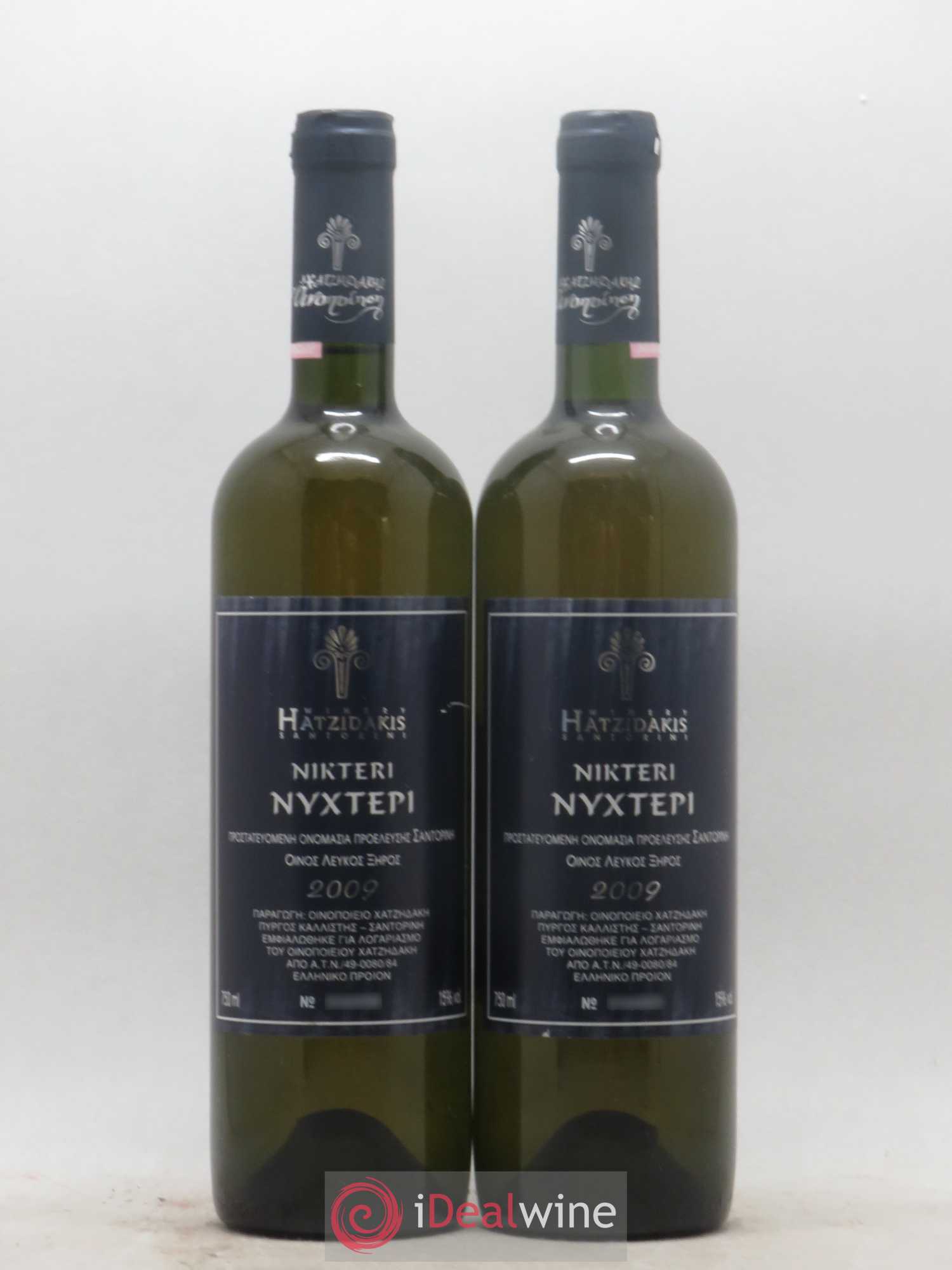 Santorini Hatzidakis Nykteri Nyxtepi 2009 - Lot de 2 bouteilles - 0