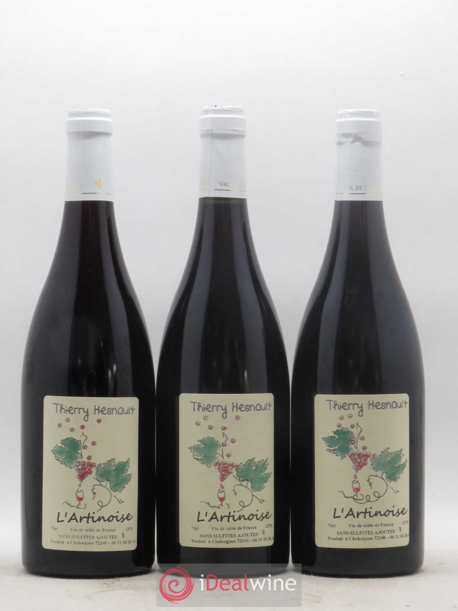 Vin de France L'Artinoise Thierry Hesnault 2017 - Posten von 3 Flaschen - 0