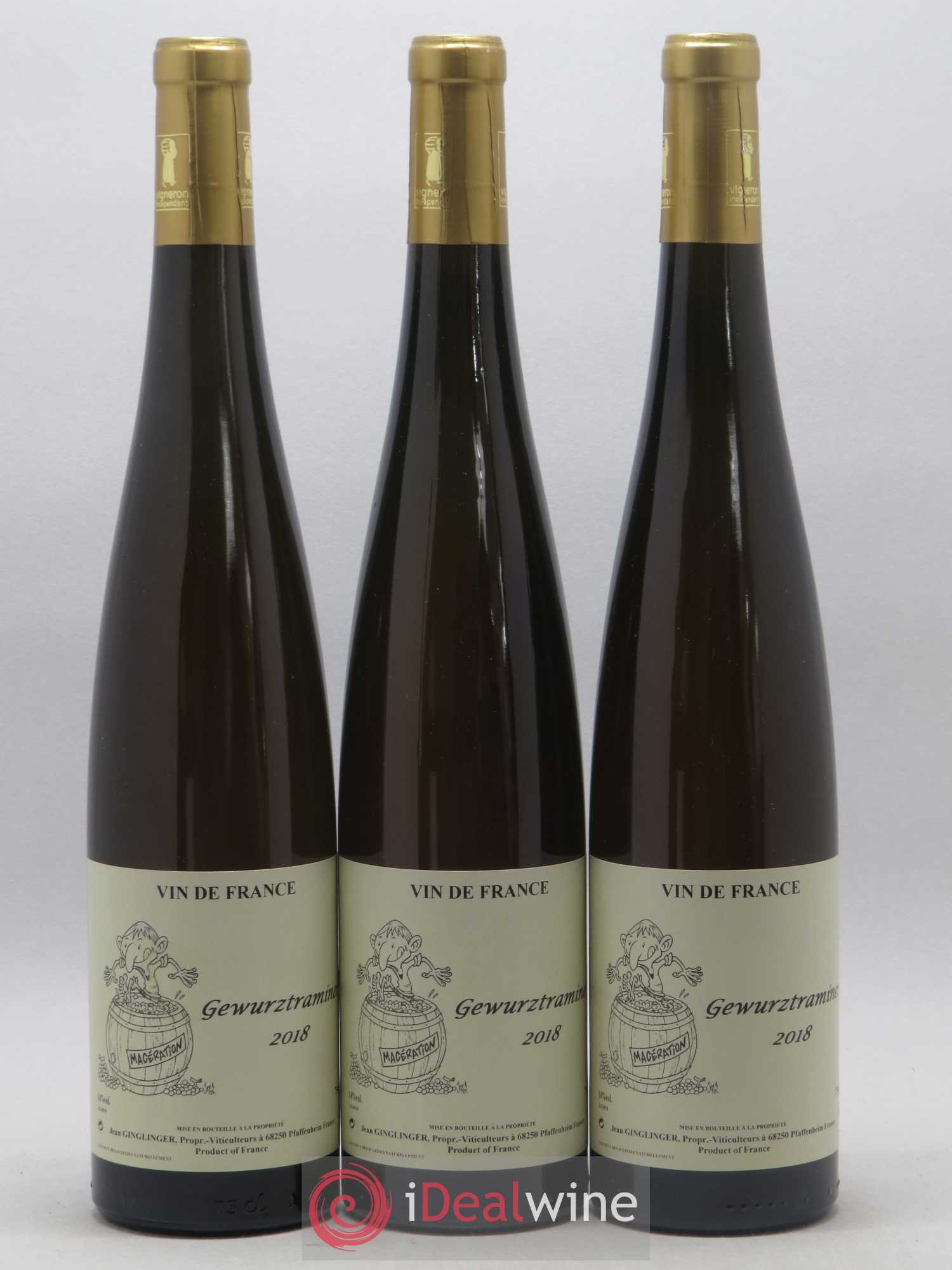 Gewurztraminer Macération Ginglinger 2018 - Lot de 3 bouteilles - 0