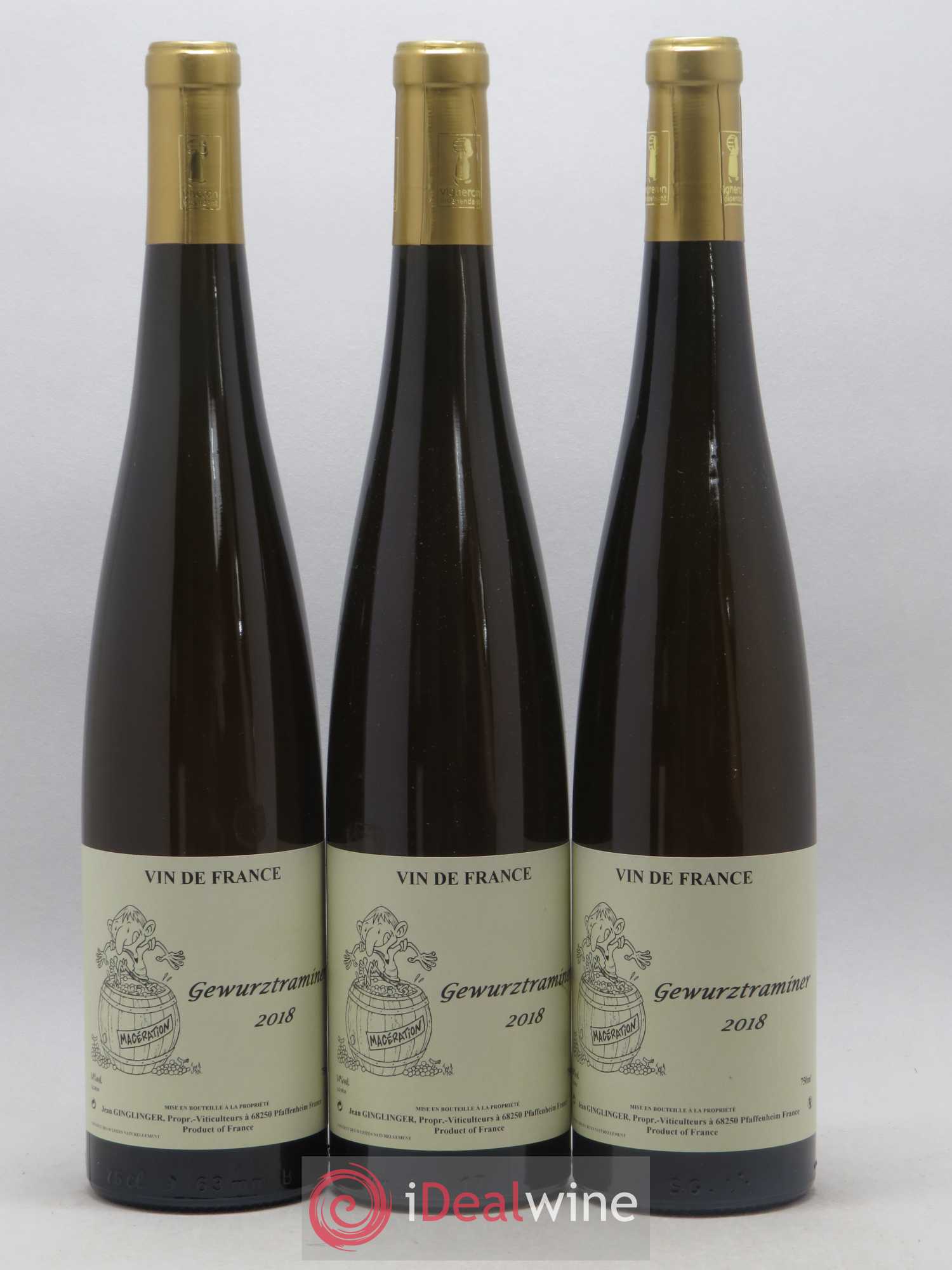 Gewurztraminer Macération Ginglinger 2018 - Lot de 3 bouteilles - 0
