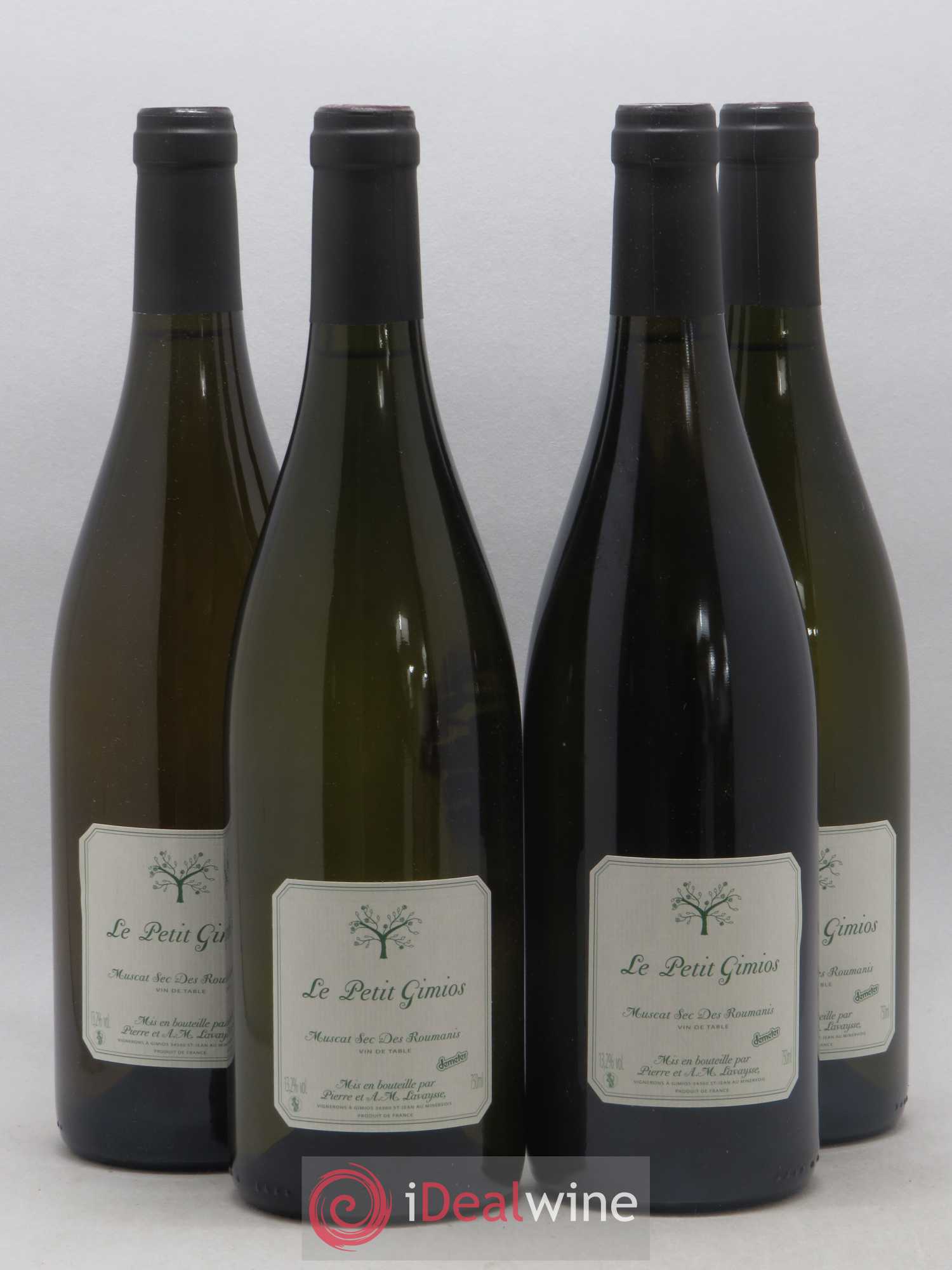 Vin de France Muscat Sec des Roumanis Le Petit Gimios - Lot de 4 bouteilles - 0