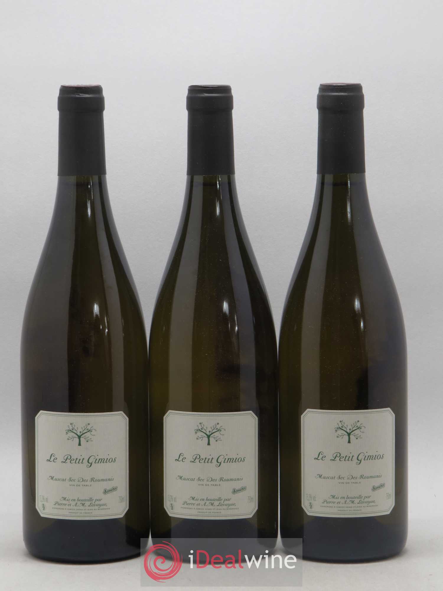 Vin de France Muscat Sec des Roumanis Le Petit Gimios - Lot de 3 bouteilles - 0