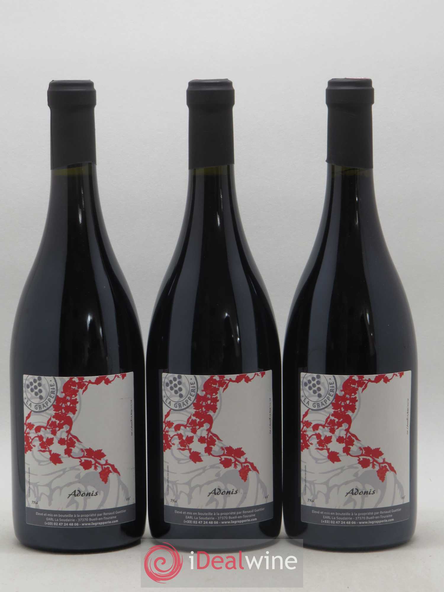 Vin de France Adonis La Grapperie 2018 - Lot de 3 bouteilles - 0