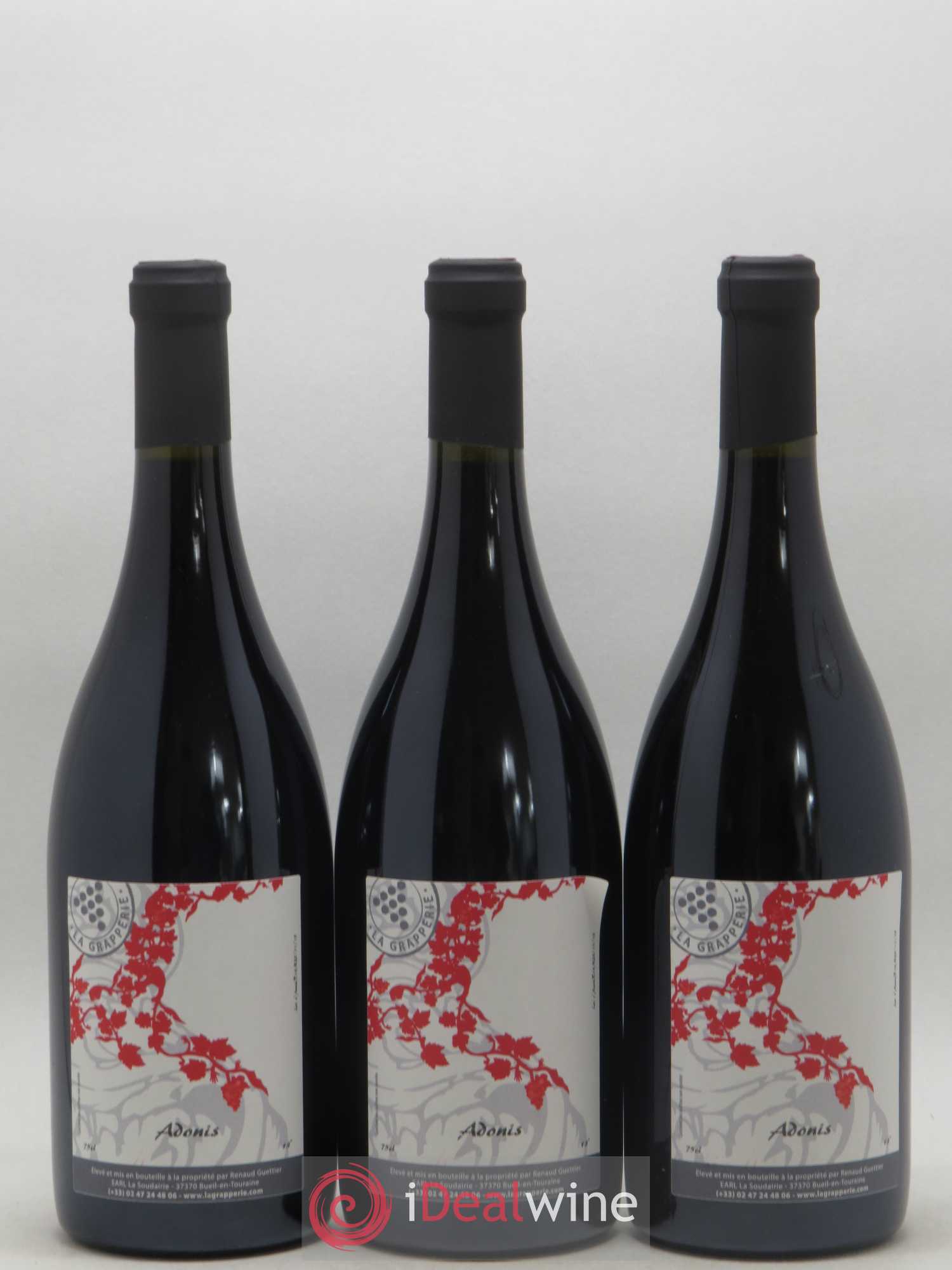 Vin de France Adonis La Grapperie 2018 - Lot de 3 bouteilles - 0