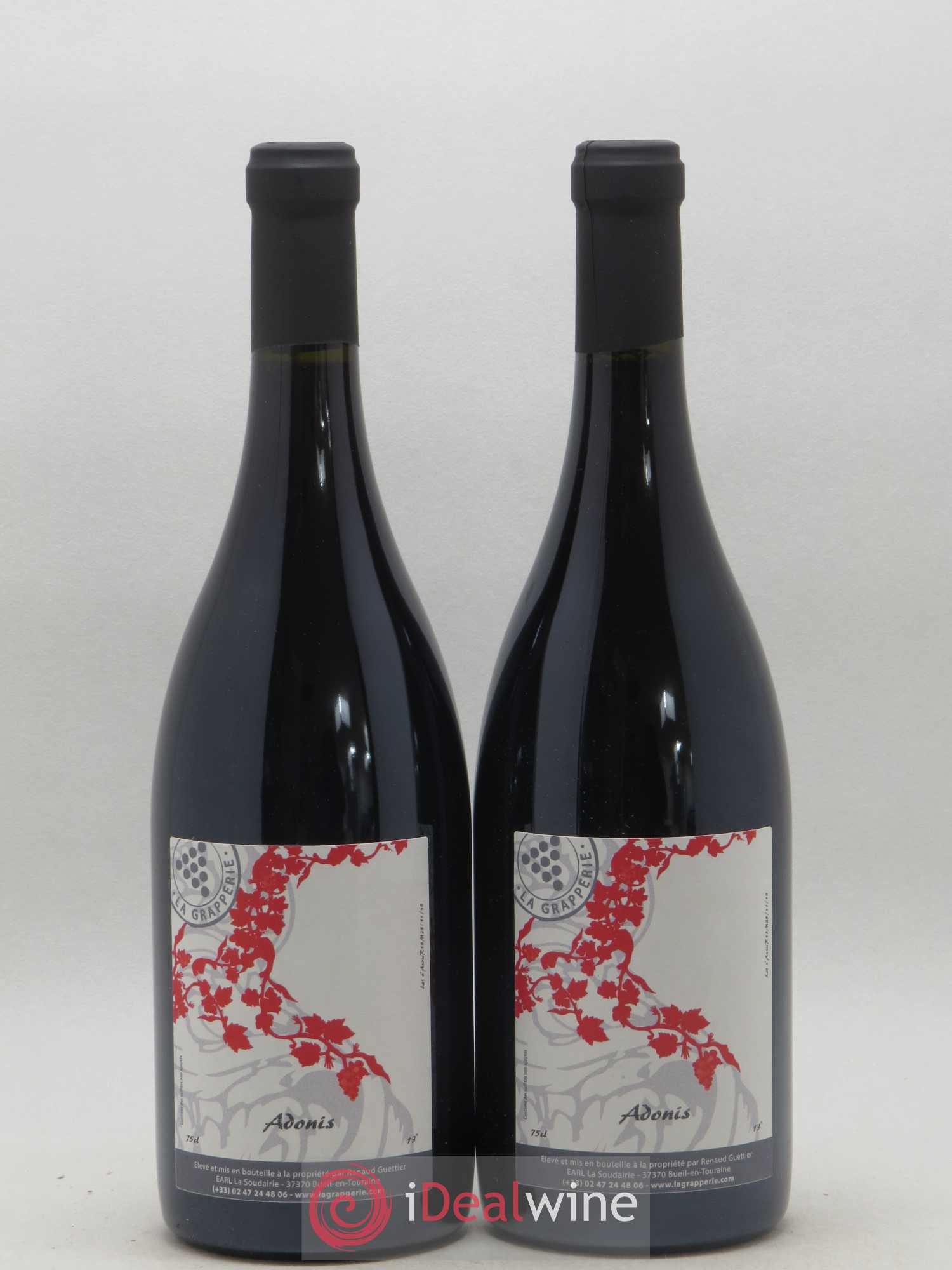 Vin de France Adonis La Grapperie 2018 - Lot de 2 bouteilles - 0