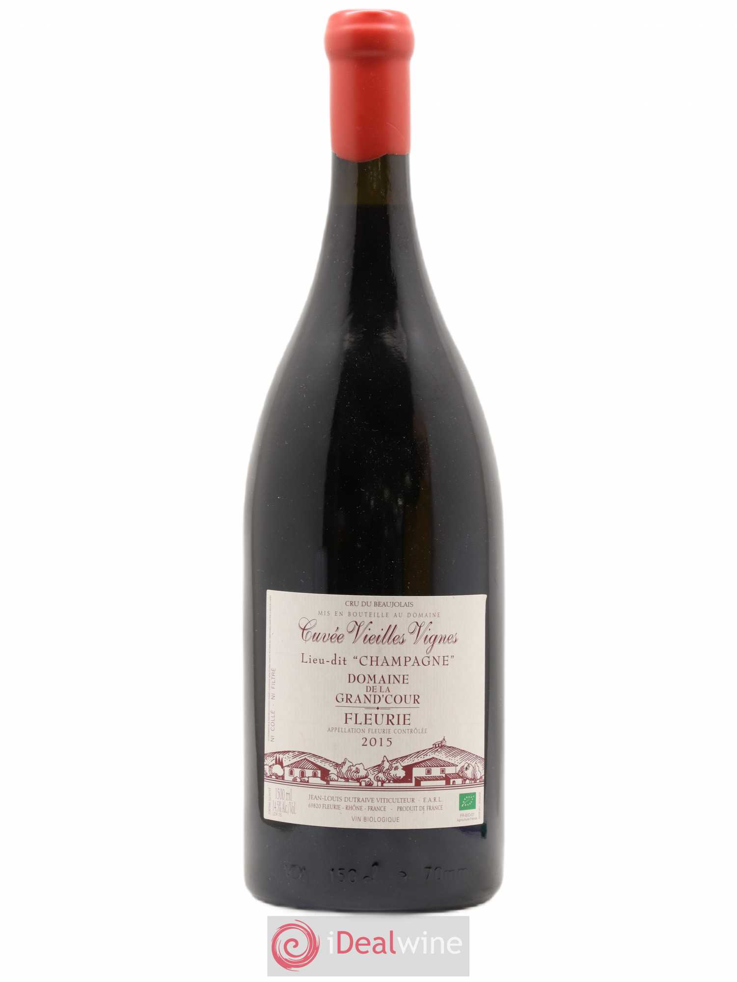 Fleurie Champagne - Cuvée Vieilles Vignes Grand'cour (Domaine de la) - Jean-Louis Dutraive 2015 - Lot de 1 magnum - 0