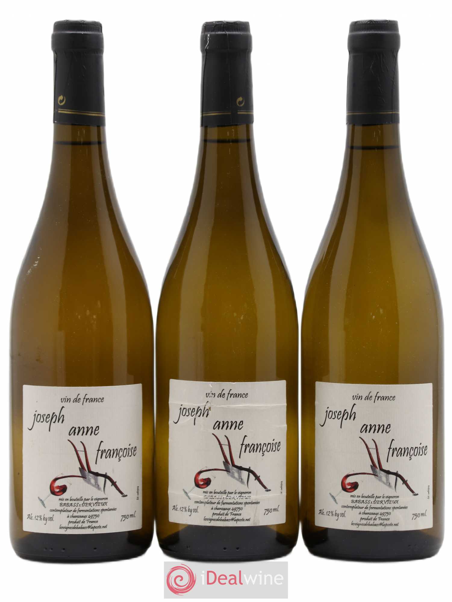 Vin de France Joseph Anne Françoise Les Vignes de Babass 2013-2014 - Posten von 3 Flaschen - 0